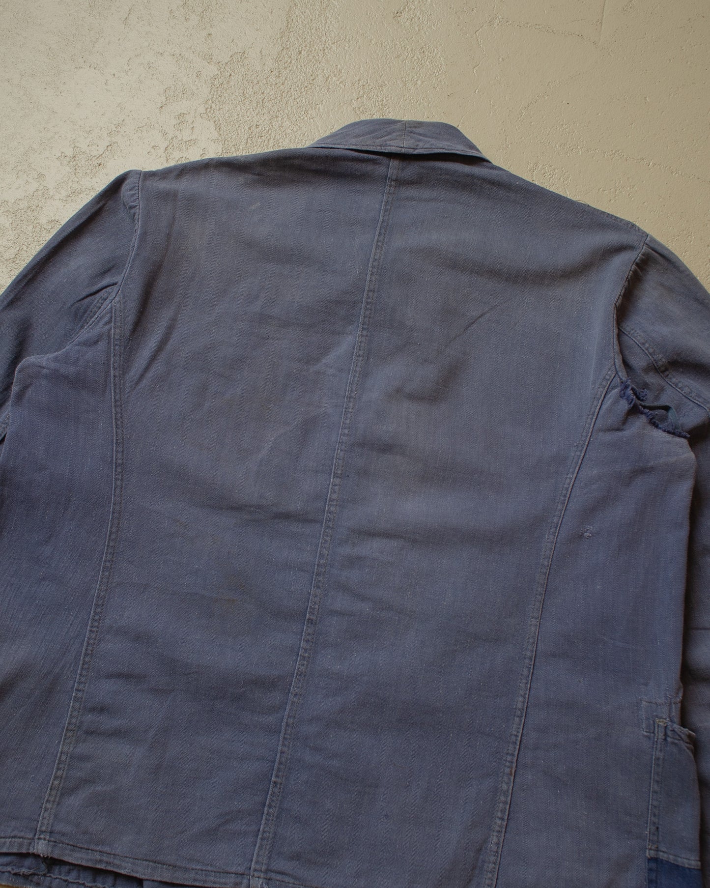 1950s distressed German Work Jacket blue - M/L