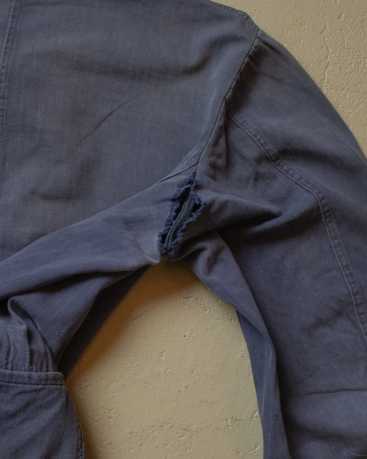 1950s distressed German Work Jacket blue - M/L