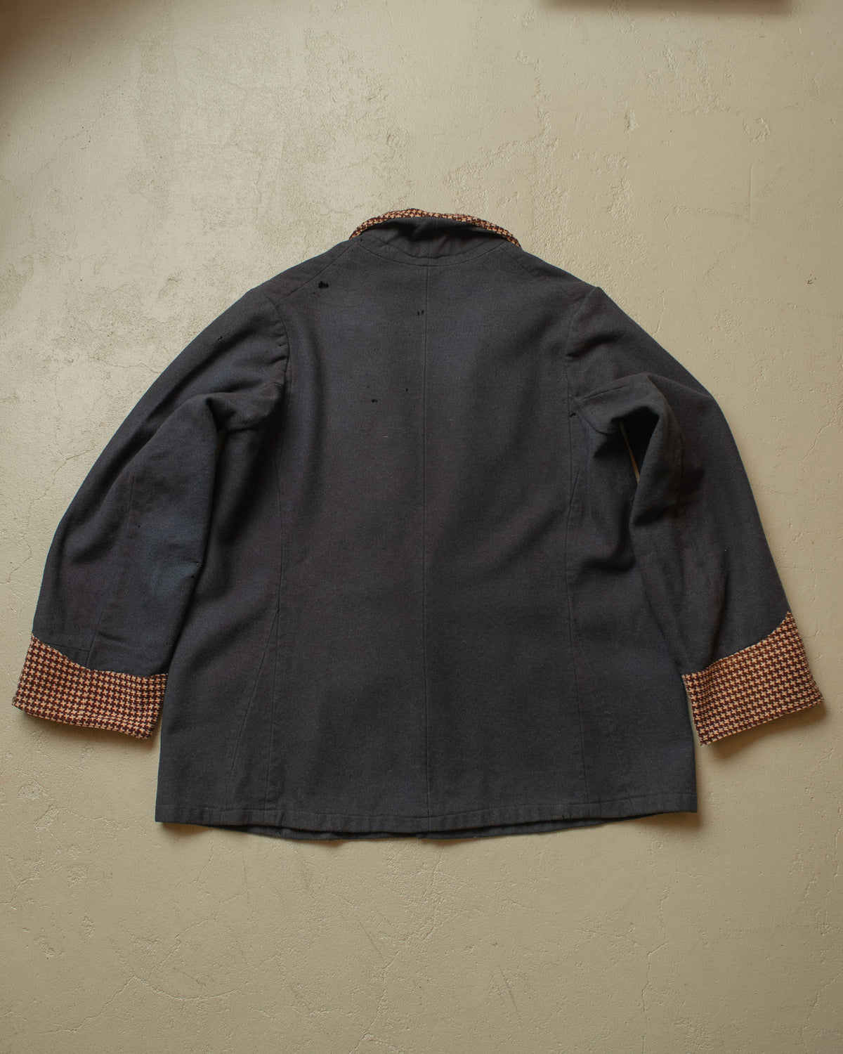 1920s German distressed Smoking Jacket grey - M/L