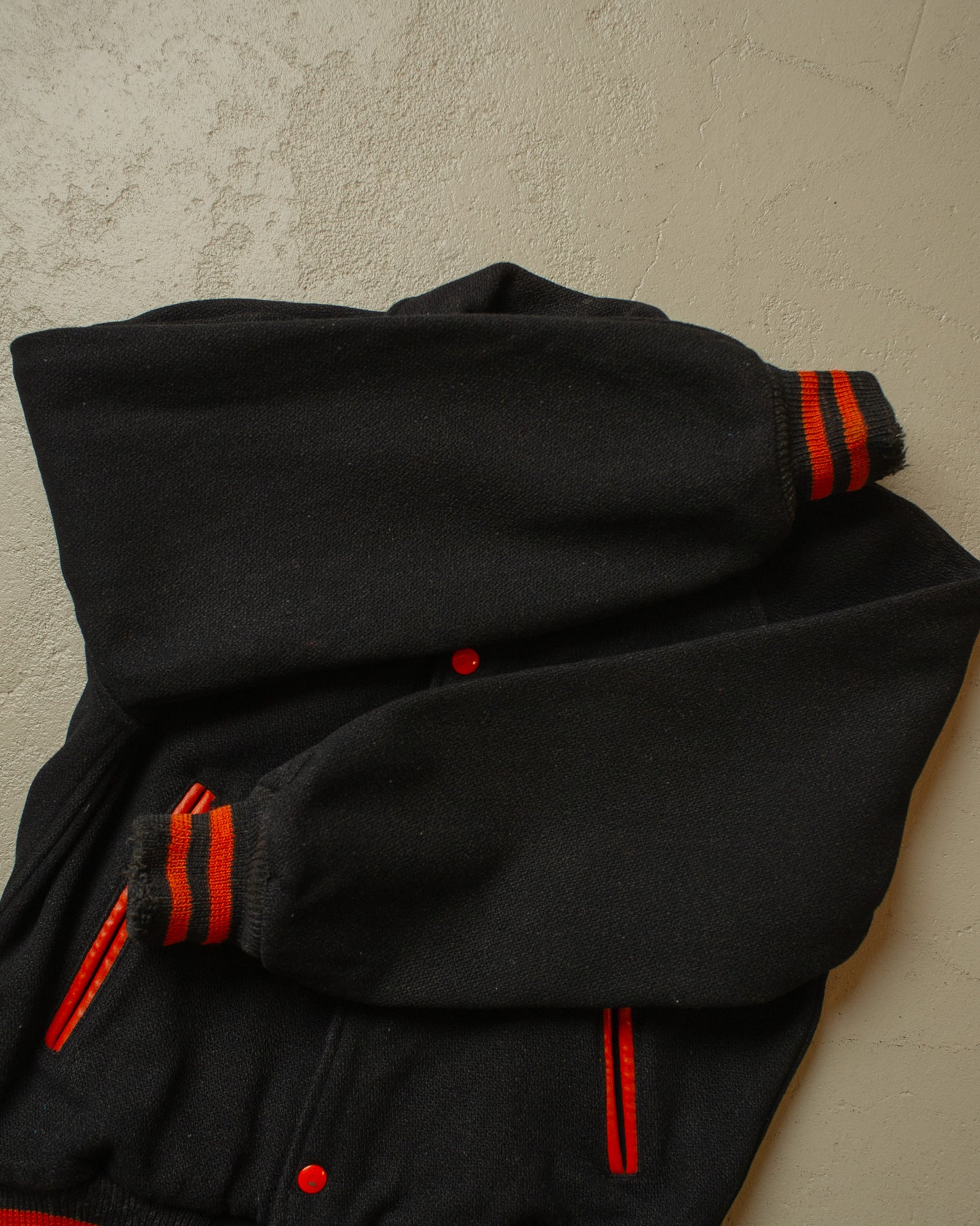 1960s Wool Varsity Jacket black - S