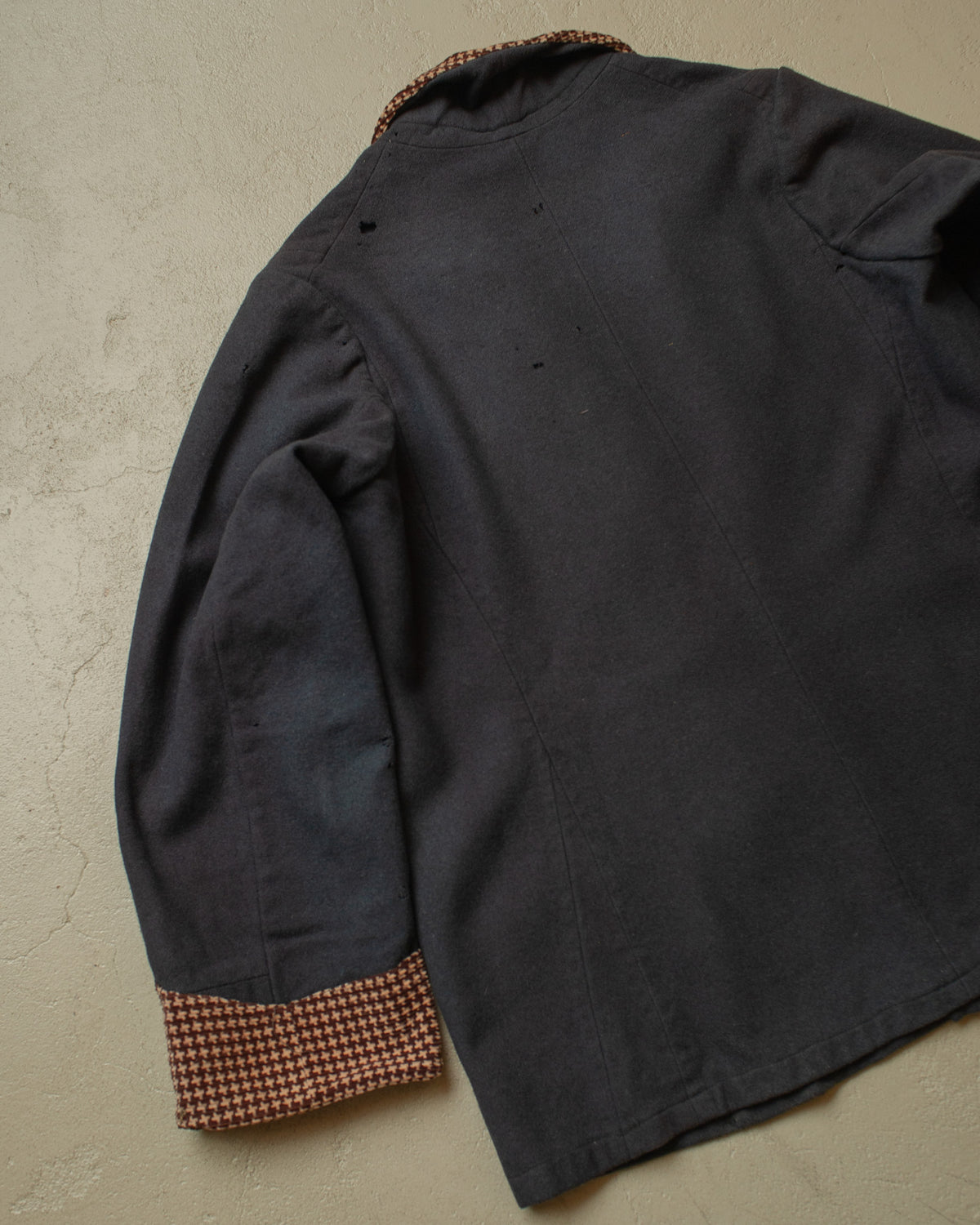 1920s German distressed Smoking Jacket grey - M/L