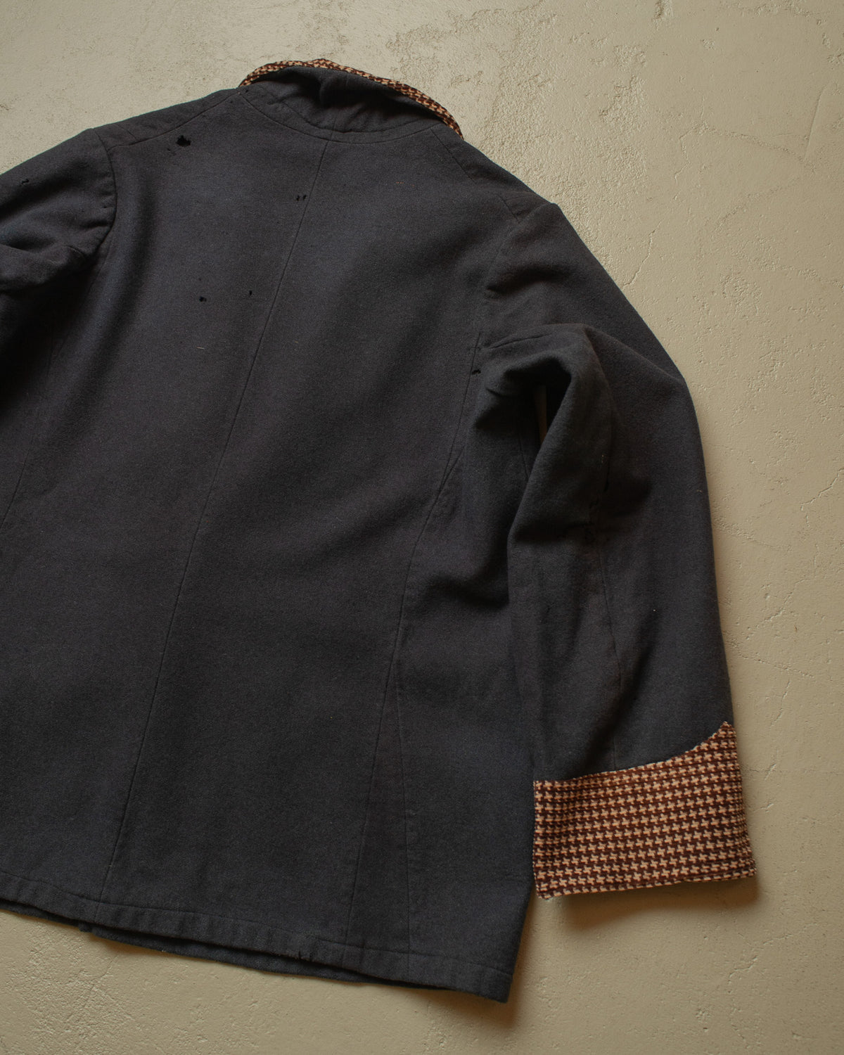 1920s German distressed Smoking Jacket grey - M/L