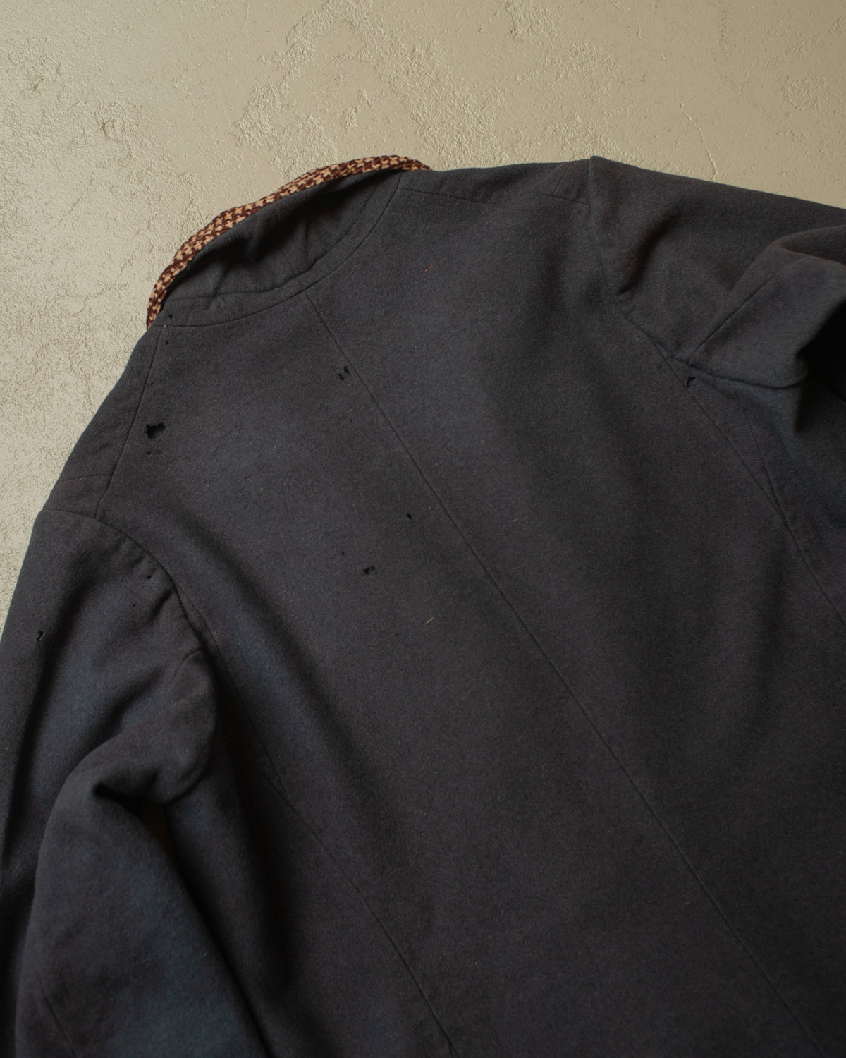 1920s German distressed Smoking Jacket grey - M/L