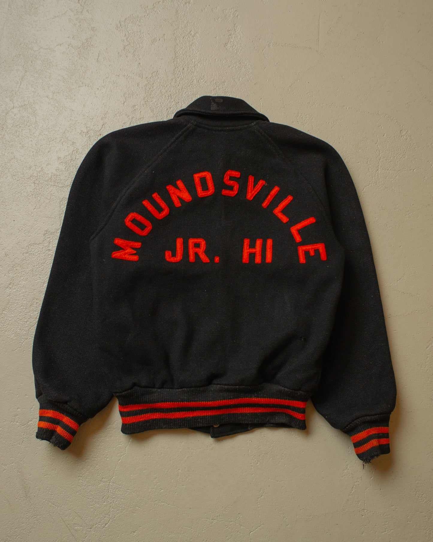 1960s Wool Varsity Jacket black - S