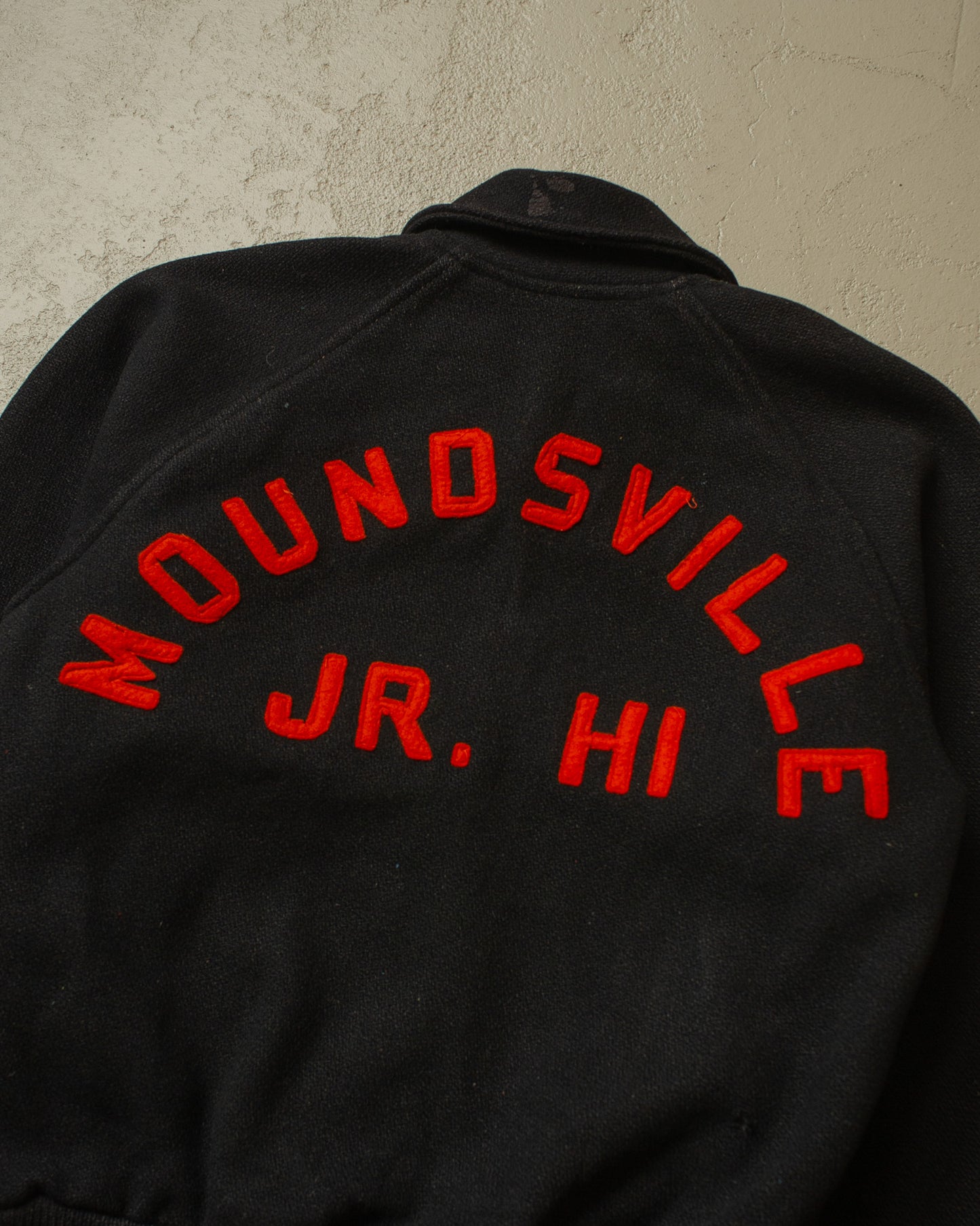 1960s Wool Varsity Jacket black - S