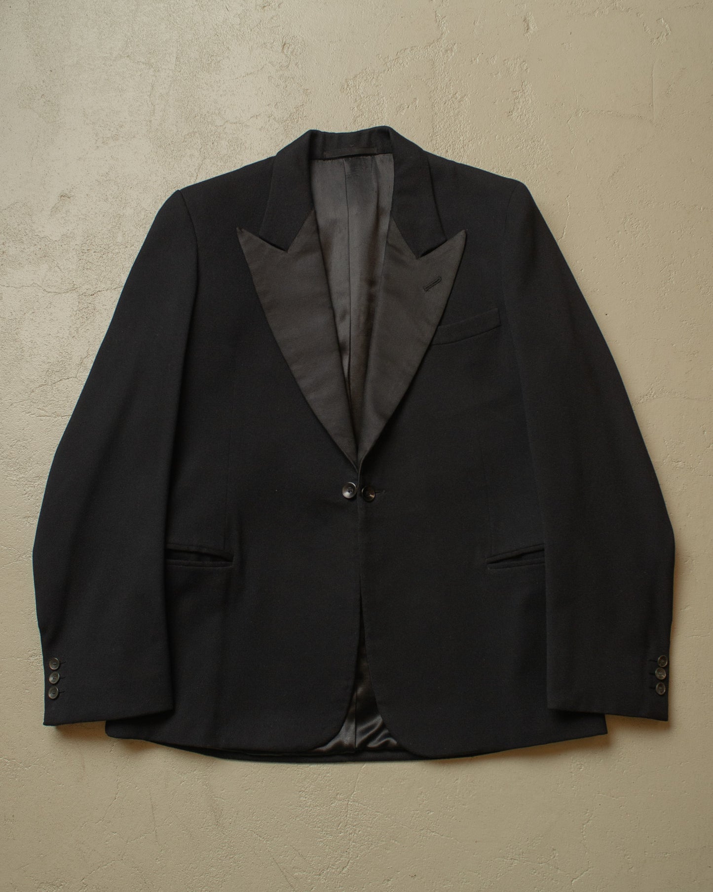 1930s/40s German Wool Evening Suit Jacket black - M
