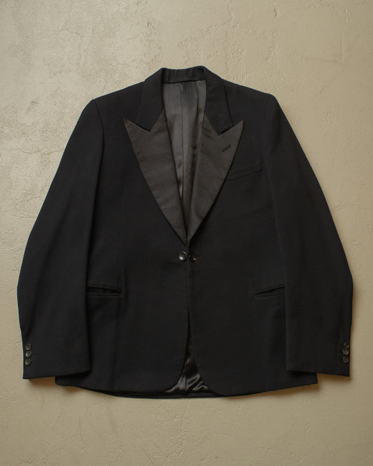 1930s/40s German Wool Evening Suit Jacket black - M