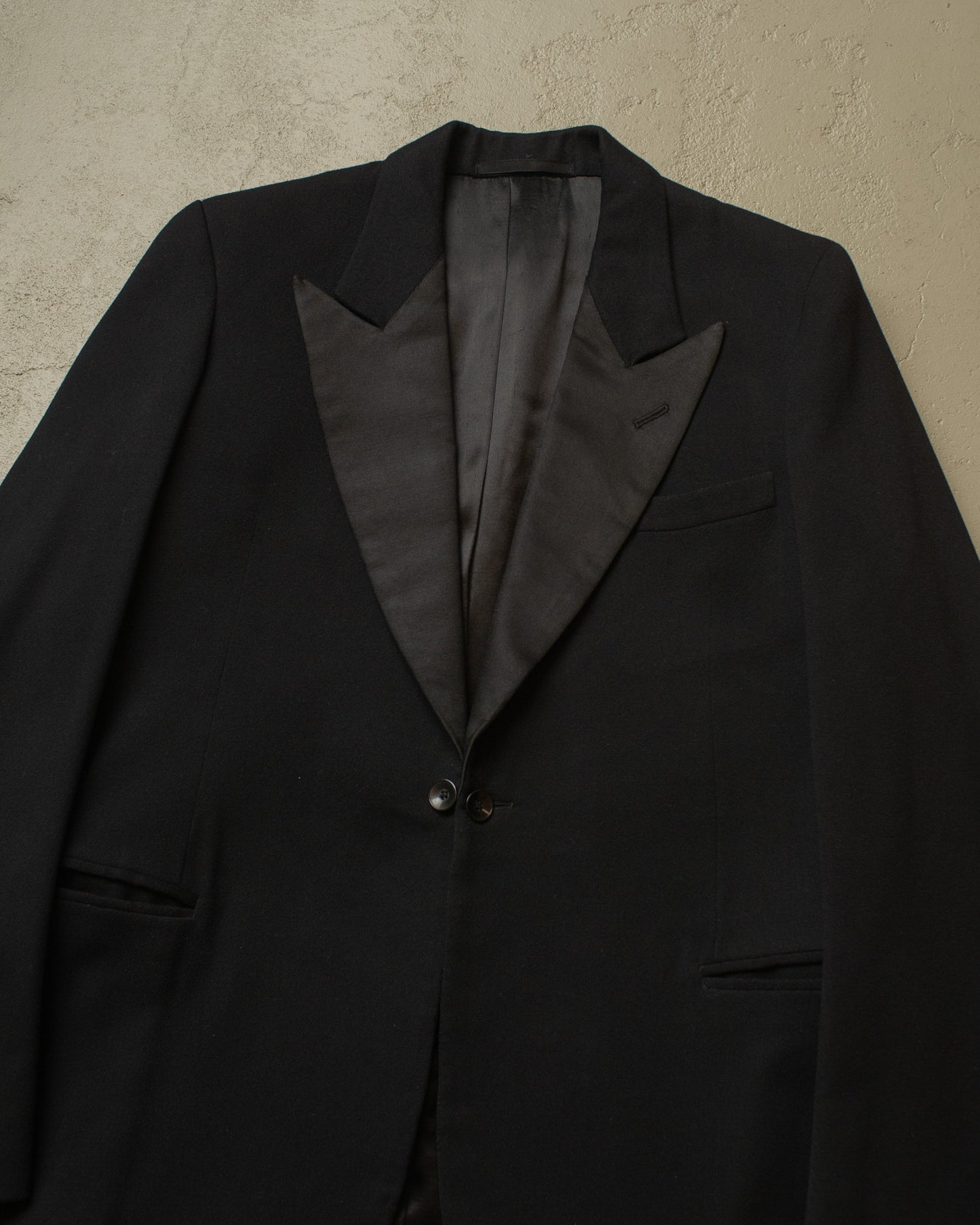 1930s/40s German Wool Evening Suit Jacket black - M