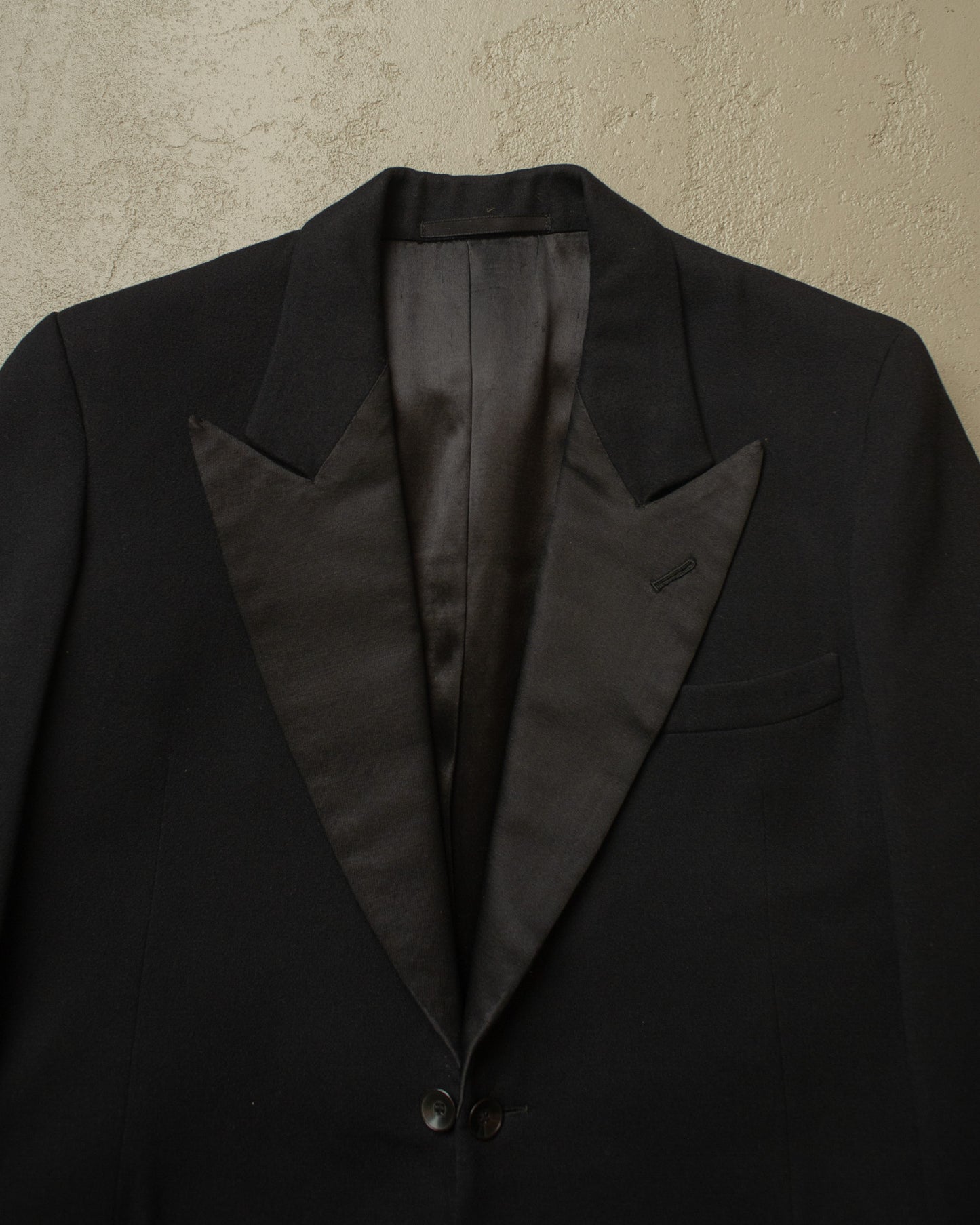 1930s/40s German Wool Evening Suit Jacket black - M