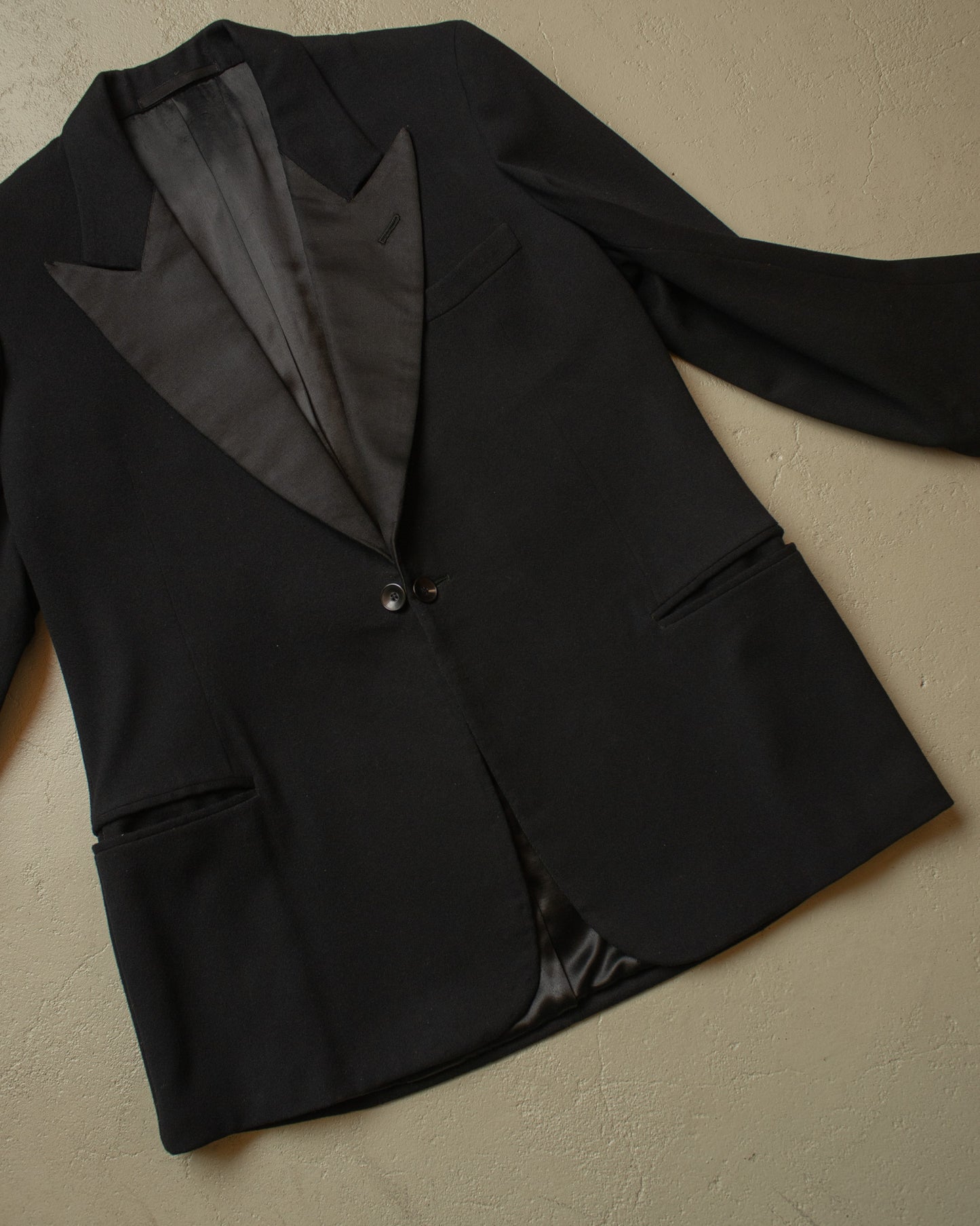 1930s/40s German Wool Evening Suit Jacket black - M