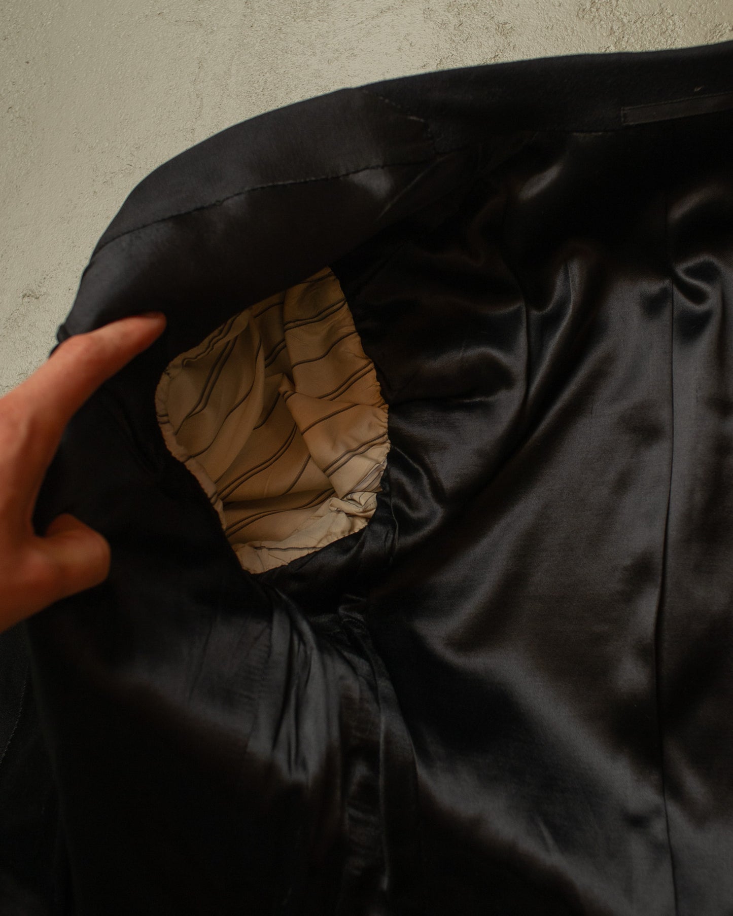 1930s/40s German Wool Evening Suit Jacket black - M