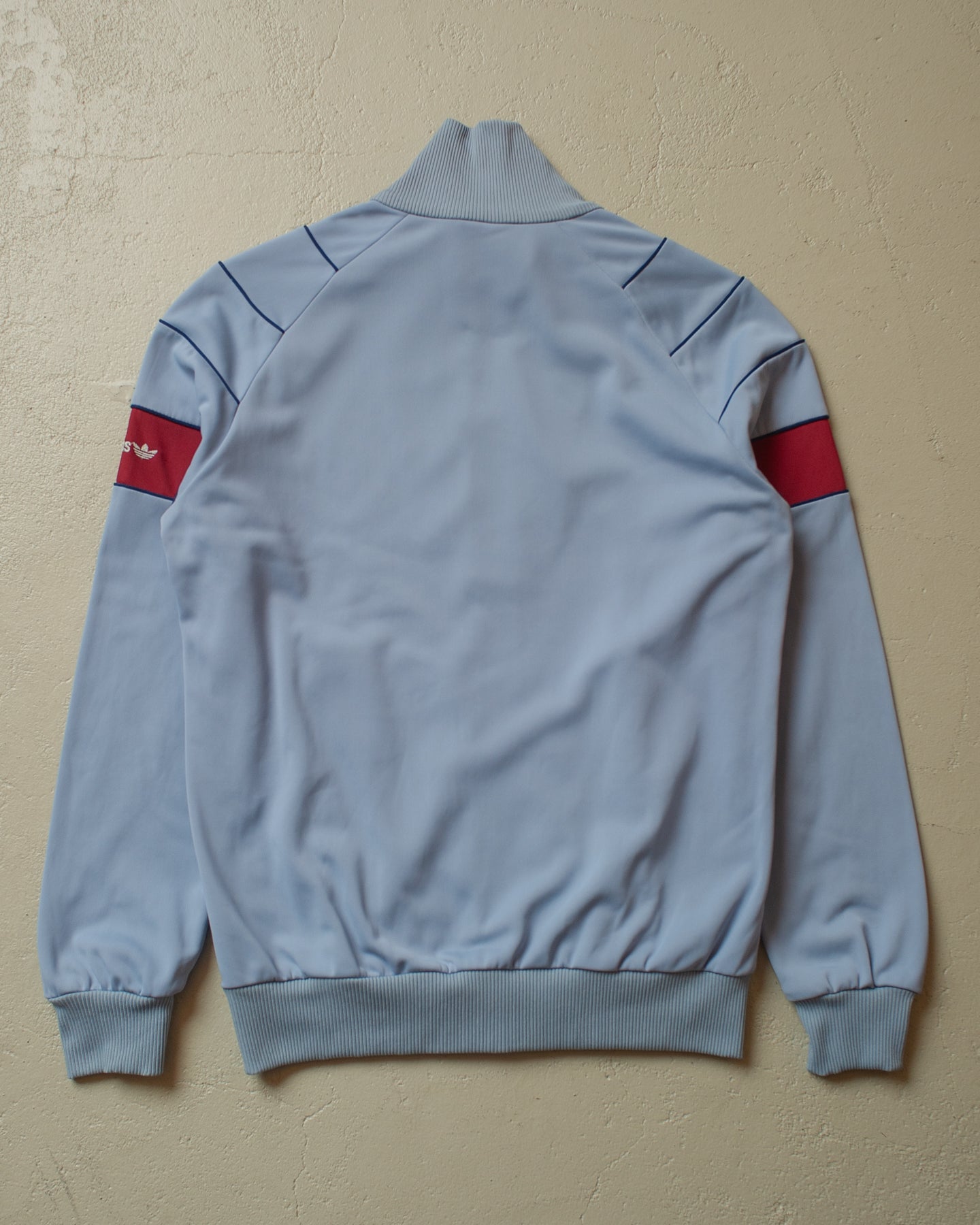 1980s Adidas Two Tone Track Jacket blue/red - S