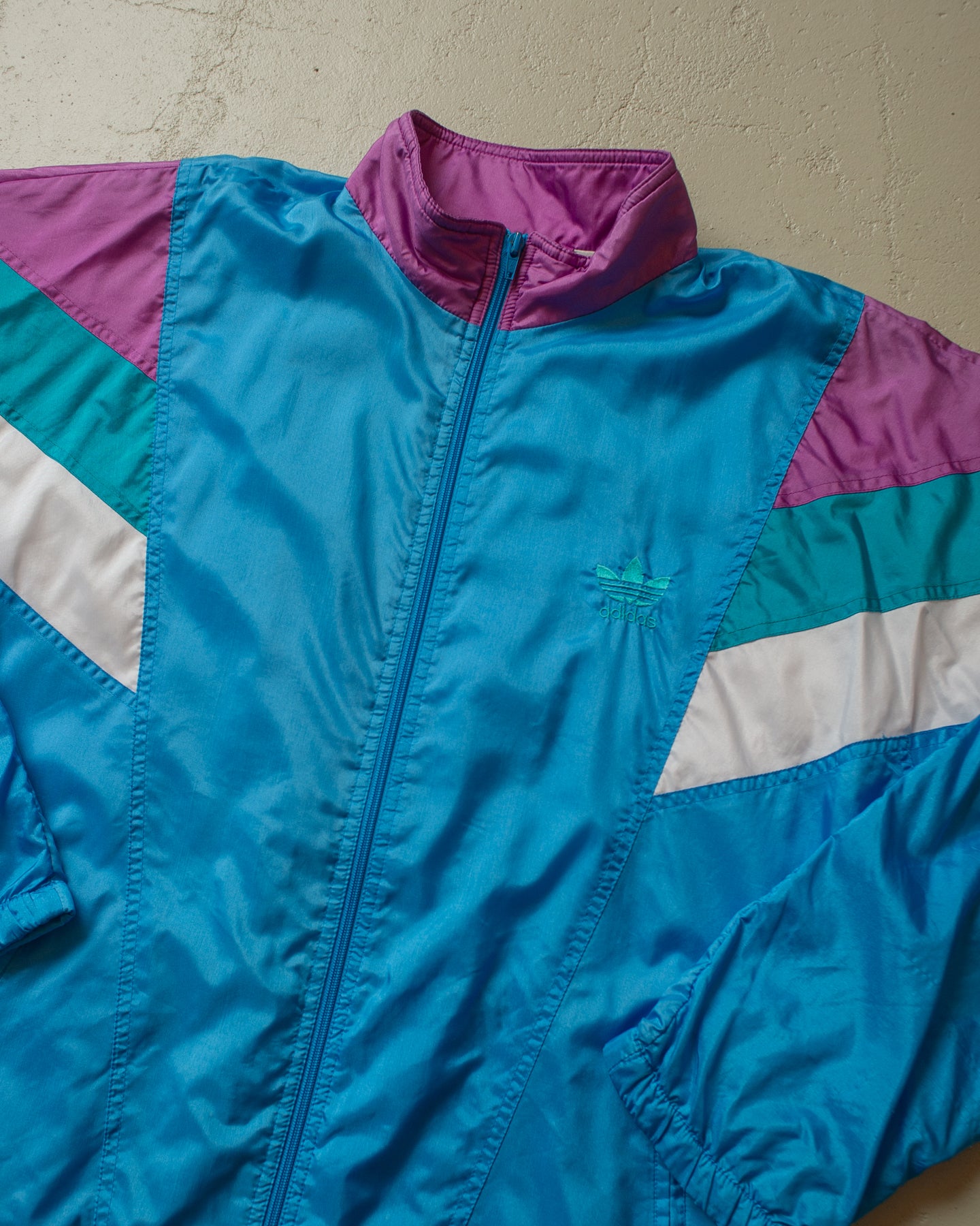 late 1980s/90s Adidas Colorblock Tracksuit multi - XL/XXL