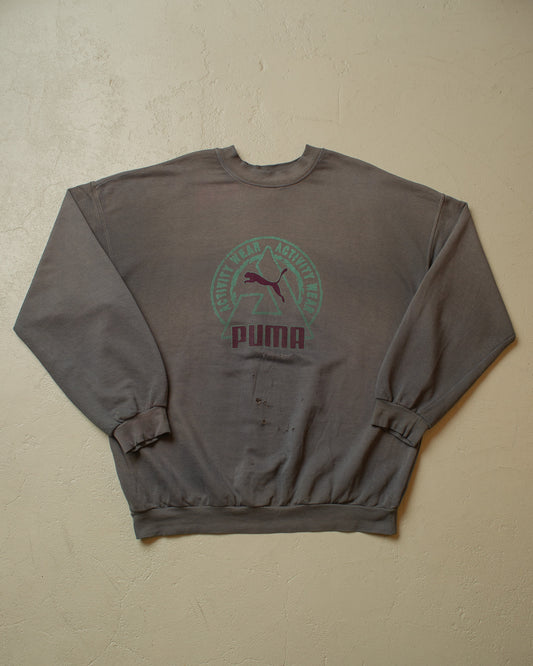 1990s distressed Puma Sweatshirt grey - XXL/XXXL