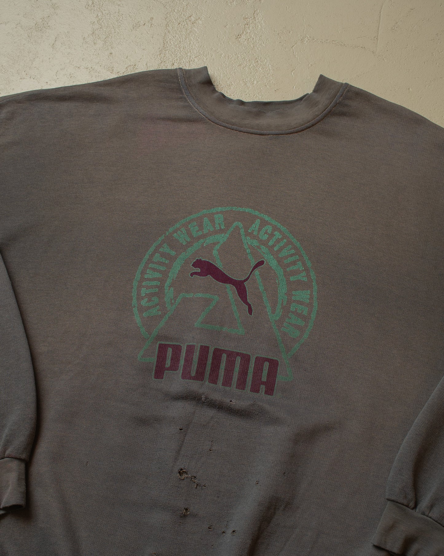 1990s distressed Puma Sweatshirt grey - XXL/XXXL