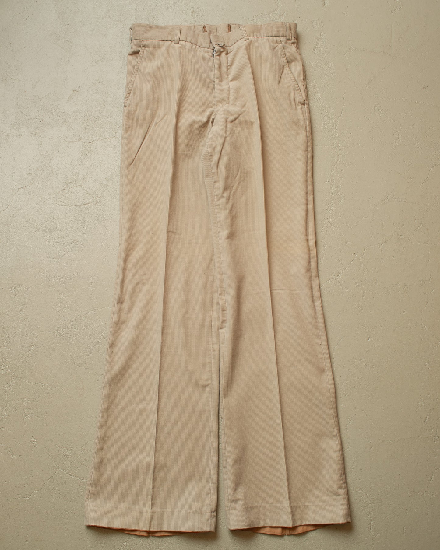 1970s Corduroy Flared Pants beige - W32 L34,5