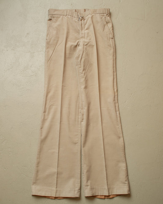 1970s Corduroy Flared Pants beige - W32 L34,5