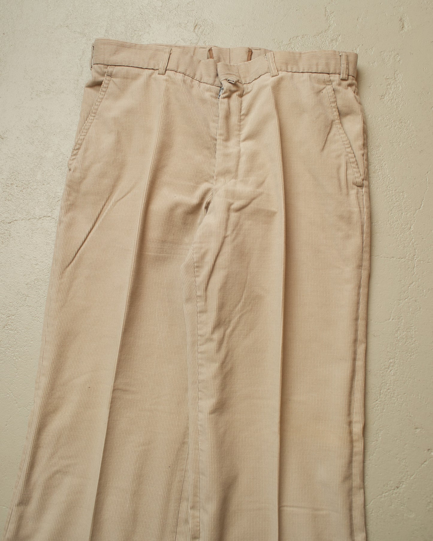 1970s Corduroy Flared Pants beige - W32 L34,5