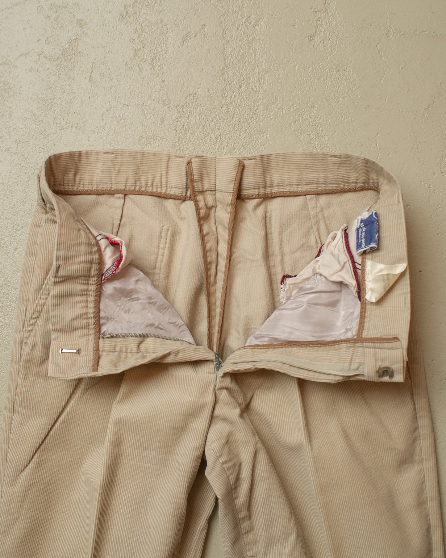 1970s Corduroy Flared Pants beige - W32 L34,5