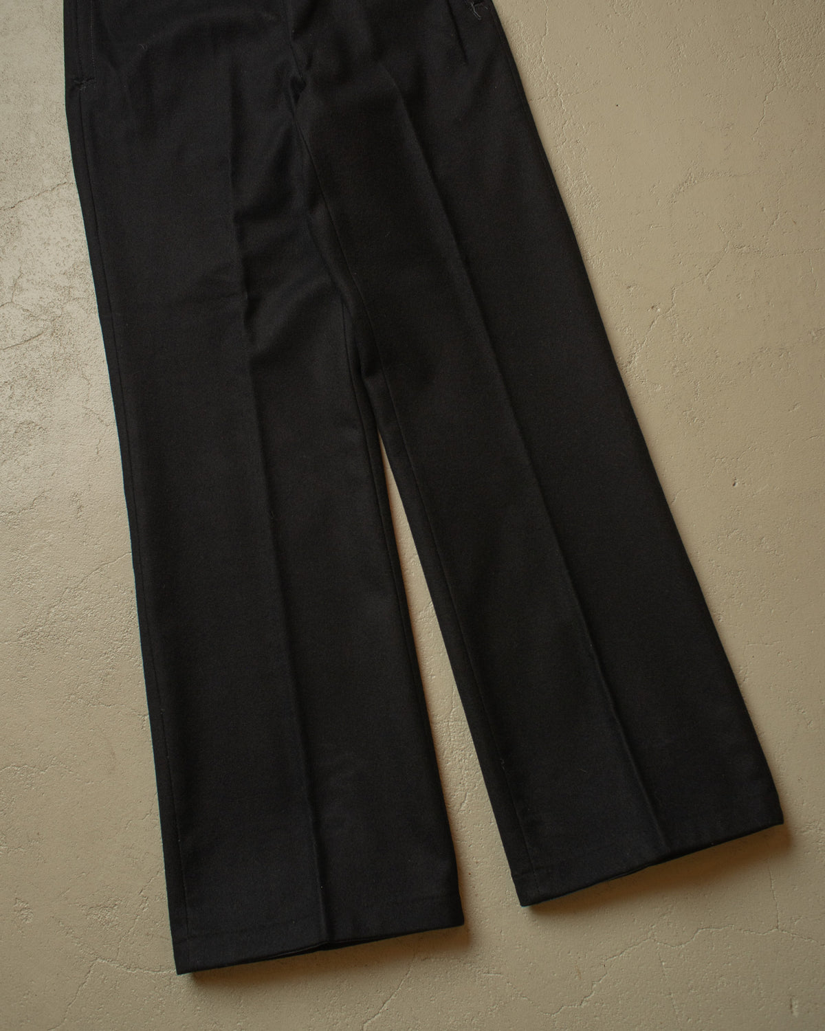 1970s/80s Soviet Navy Flared Wool Pants black - W31,5 L32