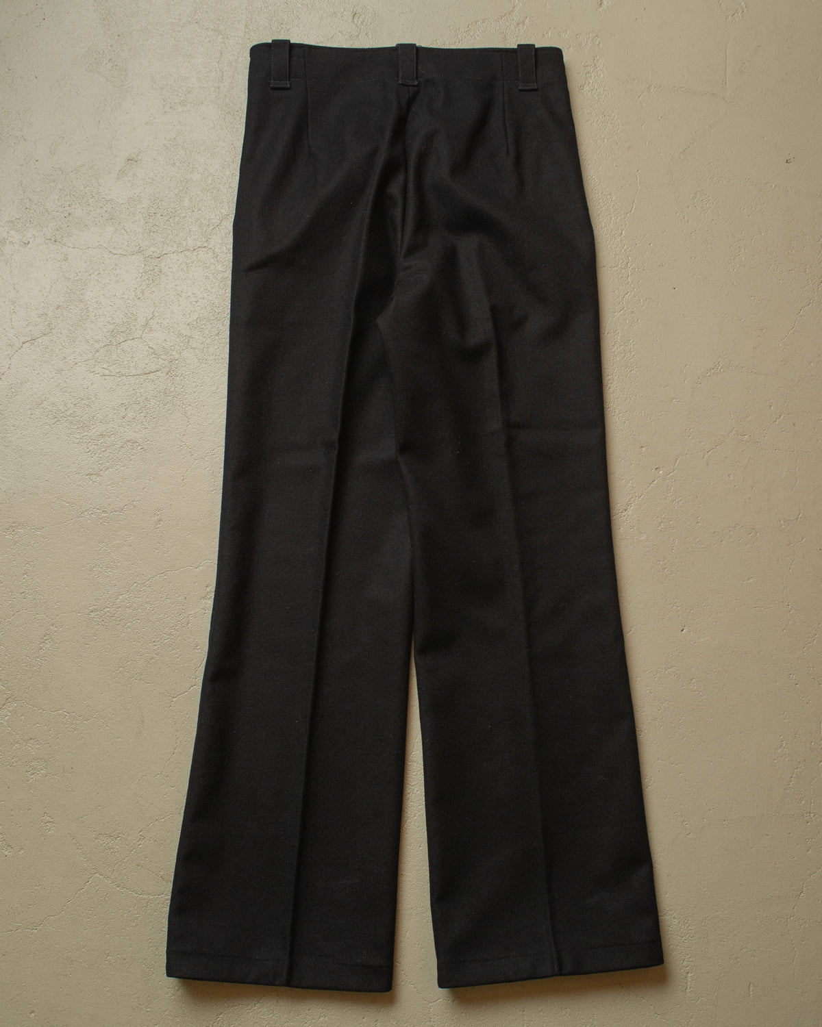 1970s/80s Soviet Navy Flared Wool Pants black - W31,5 L32