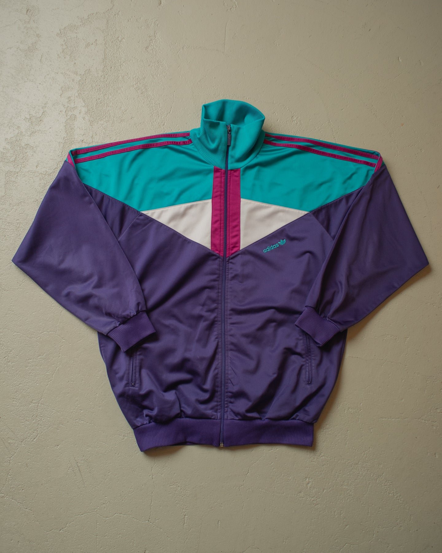 1980s Adidas Colorblock Tracksuit multi - XL