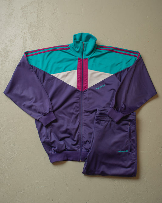 1980s Adidas Colorblock Tracksuit multi - XL
