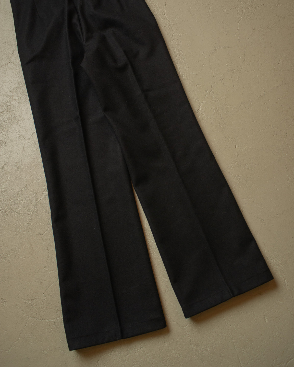 1970s/80s Soviet Navy Flared Wool Pants black - W31,5 L32