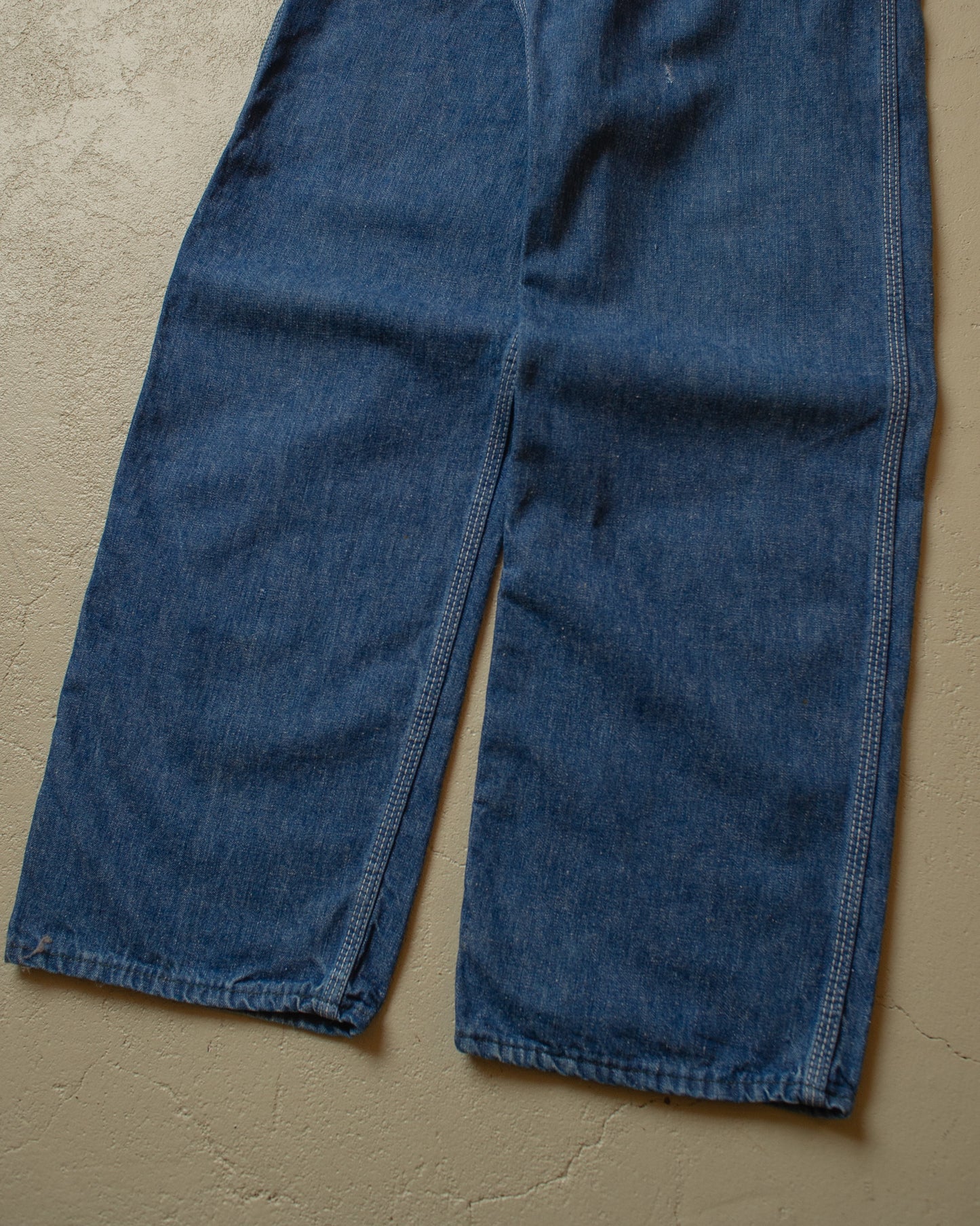 1970s Key "Imperial" Workwear Denim Overalls - S