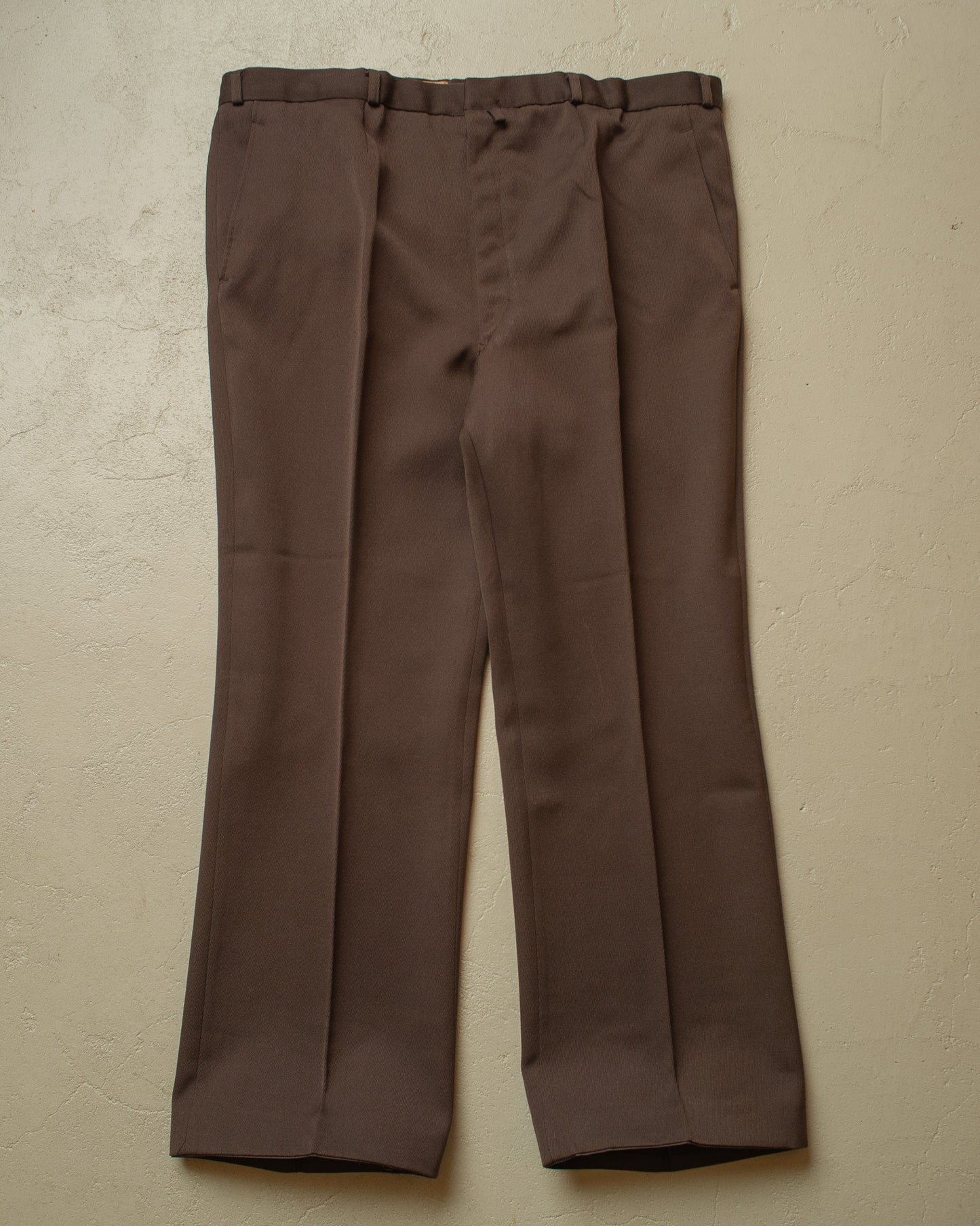 1960s/70s Diolen Flared Suit Pants brown - W41 L29