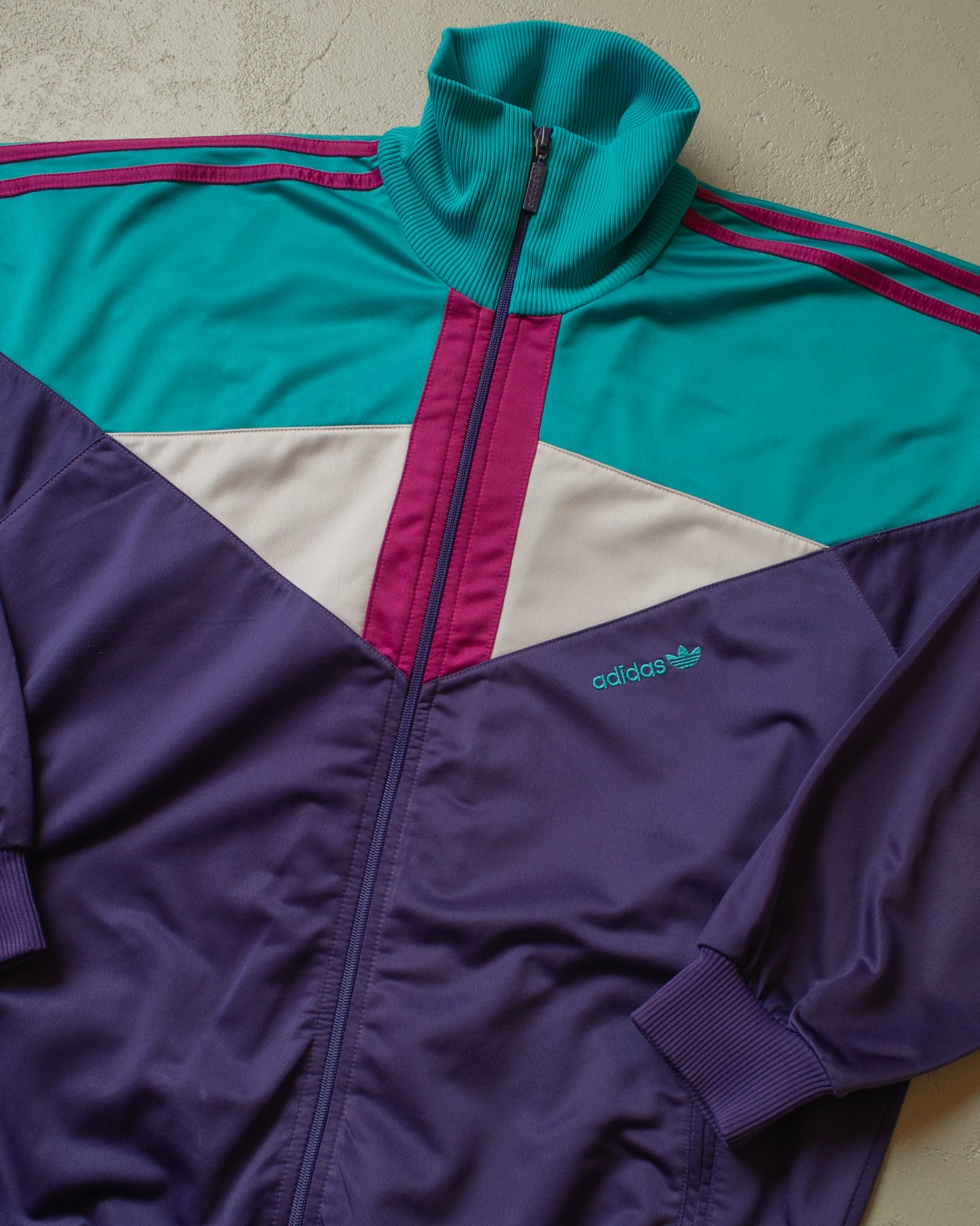 1980s Adidas Colorblock Tracksuit multi - XL
