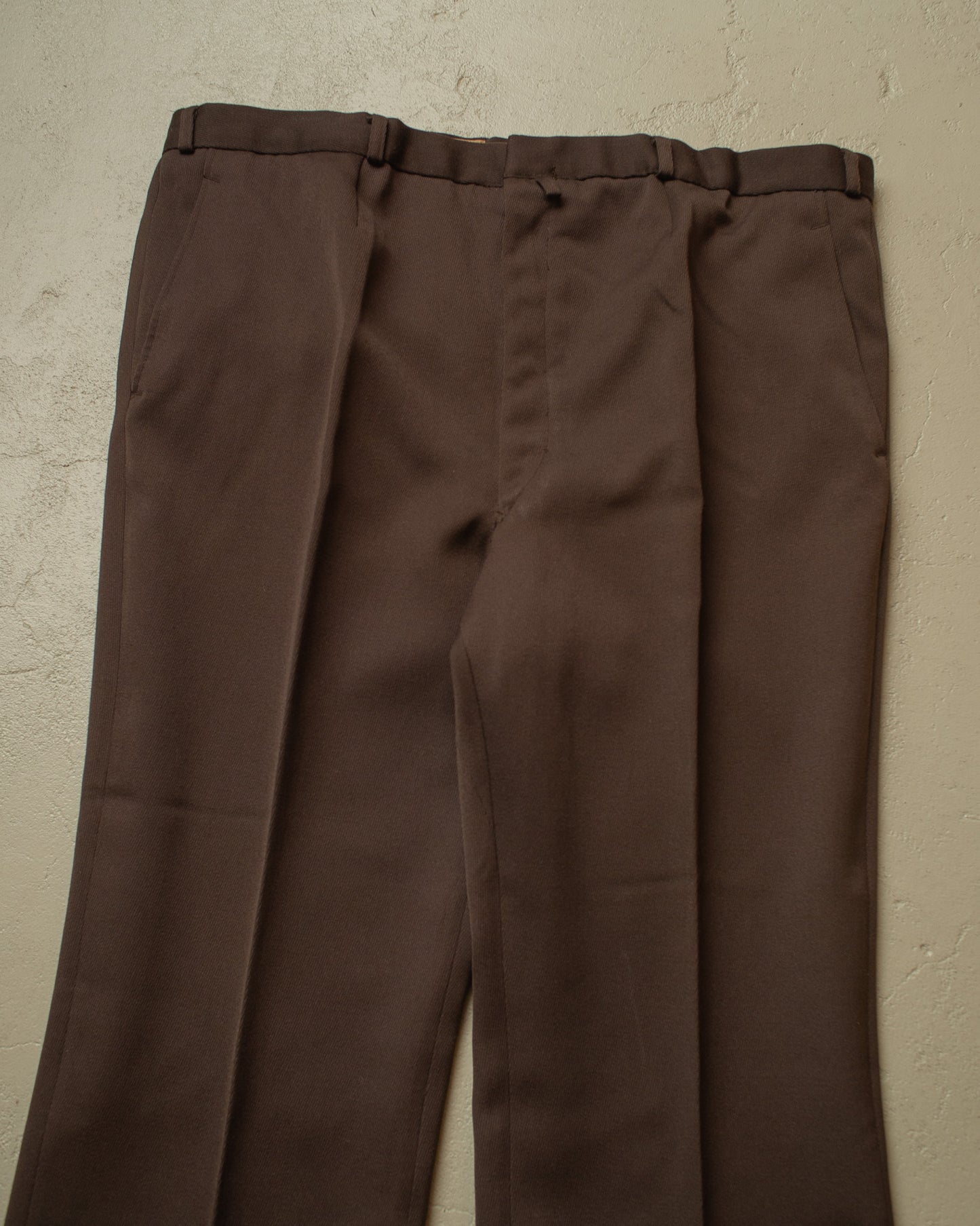 1960s/70s Diolen Flared Suit Pants brown - W41 L29