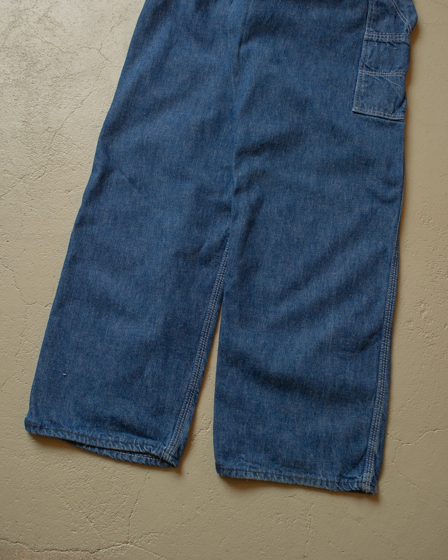 1970s Key "Imperial" Workwear Denim Overalls - S