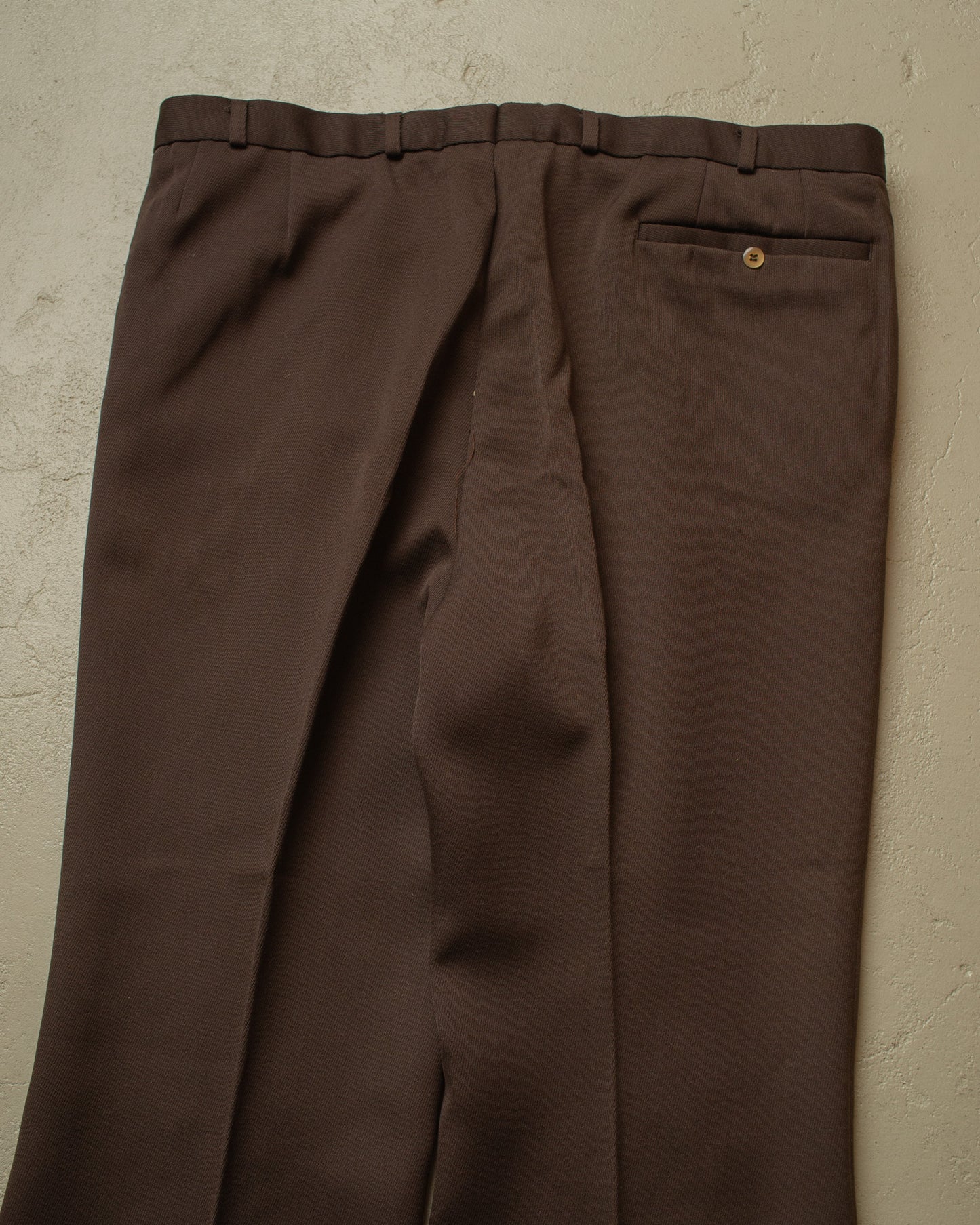 1960s/70s Diolen Flared Suit Pants brown - W41 L29