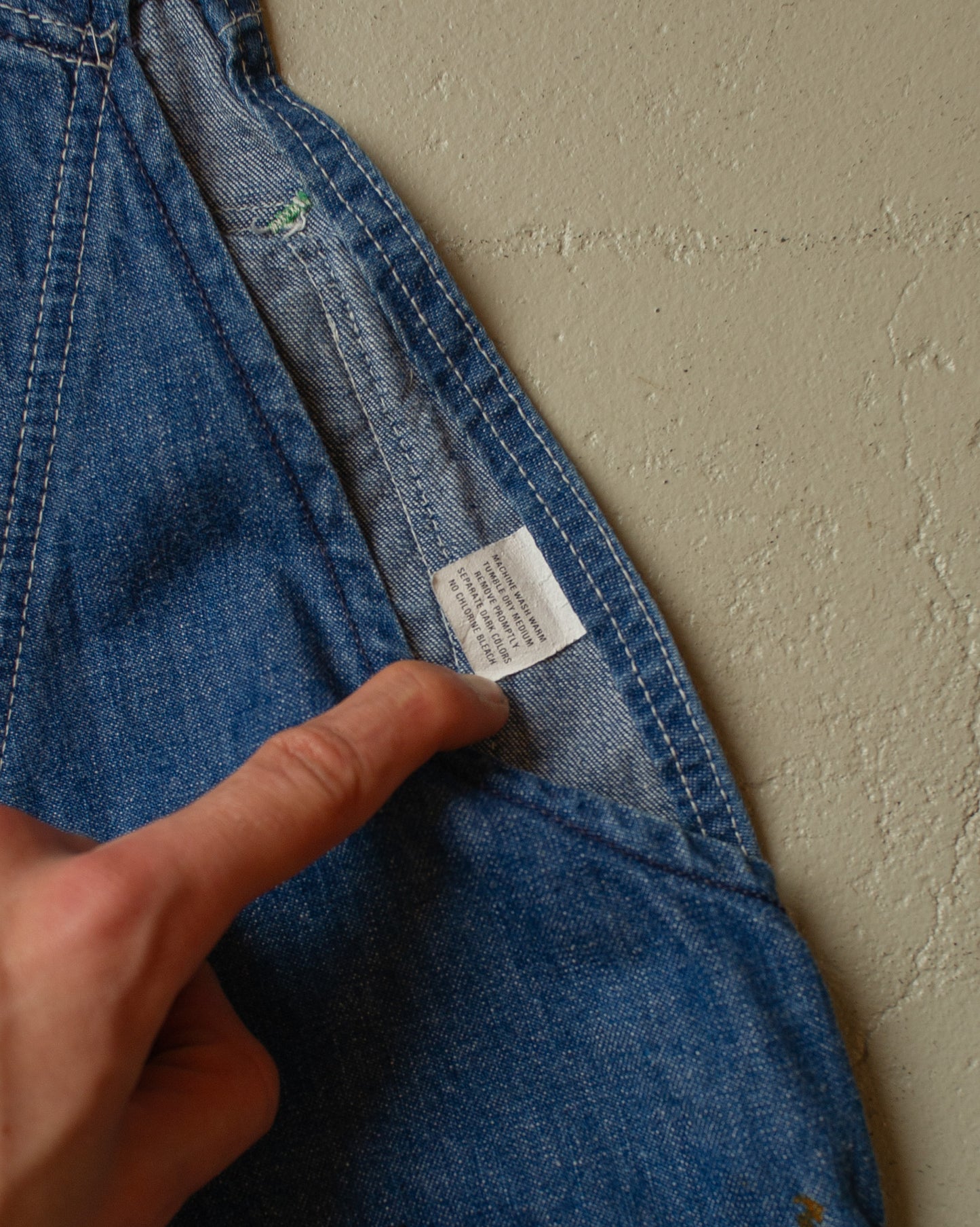 1970s Key "Imperial" Workwear Denim Overalls - S