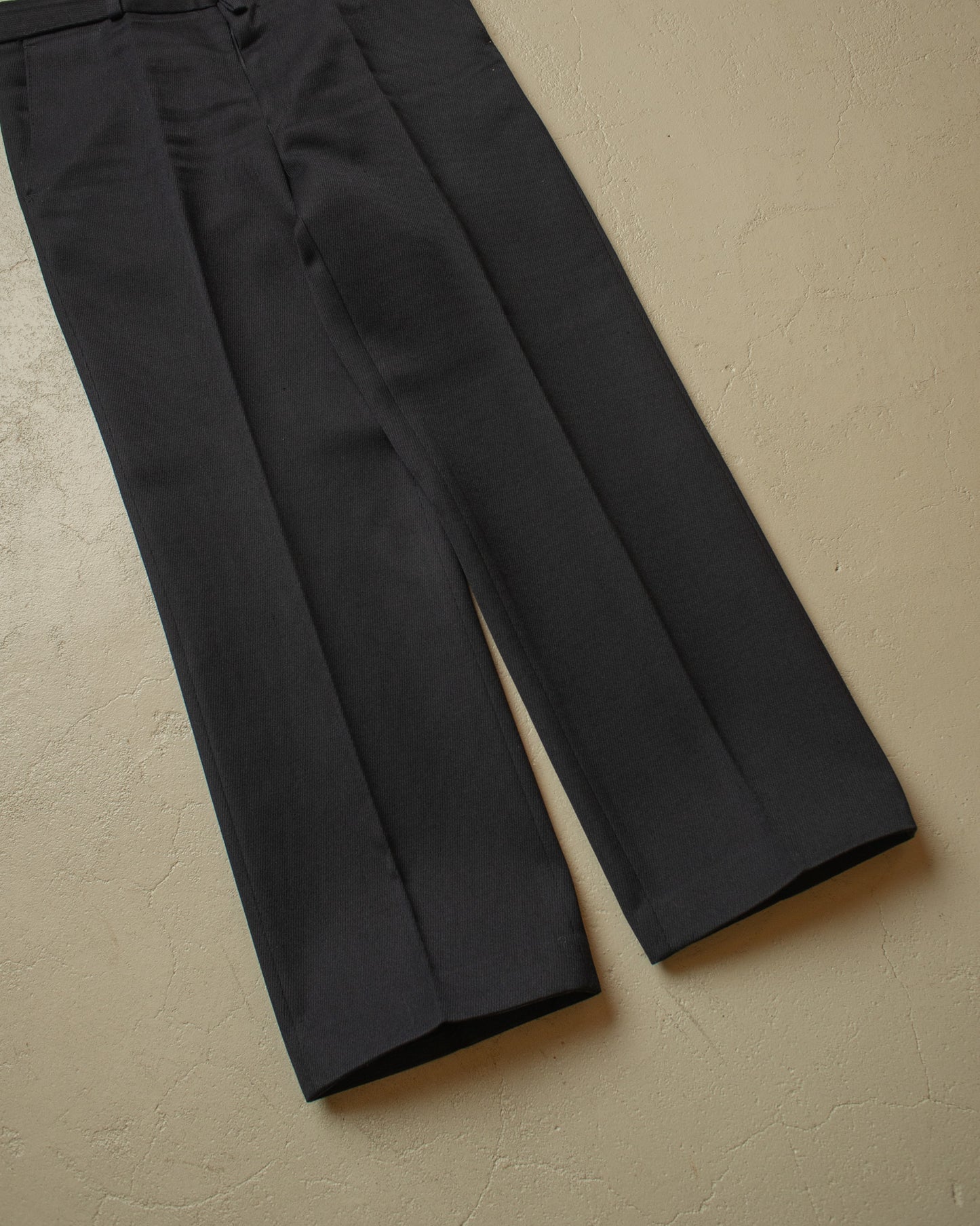 1960s Trevira Wide Leg Suit Pants black - W32,5 L28