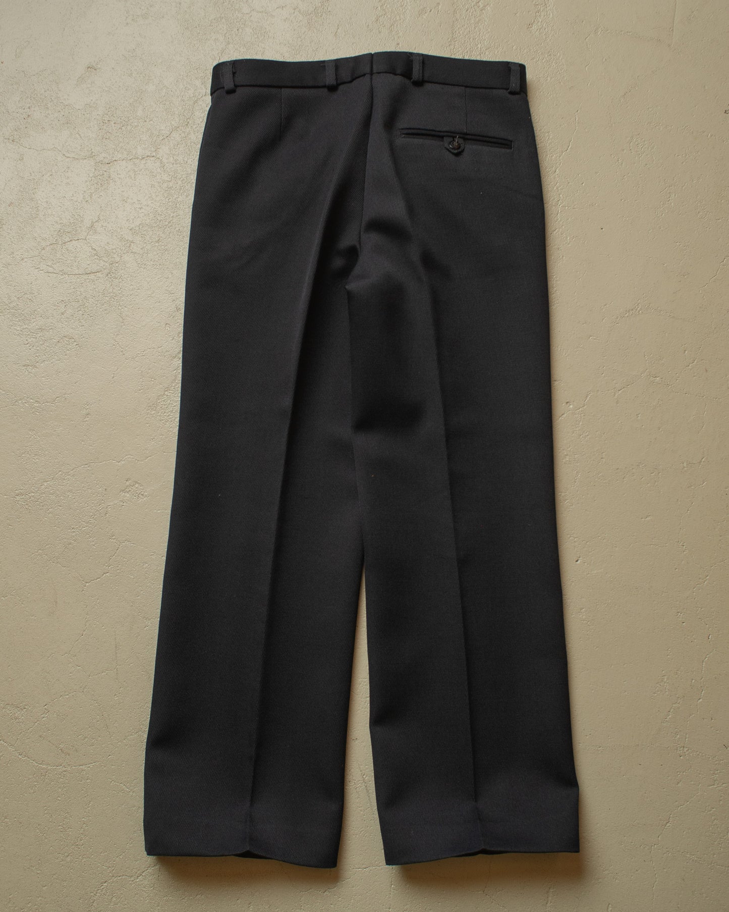 1960s Trevira Wide Leg Suit Pants black - W32,5 L28