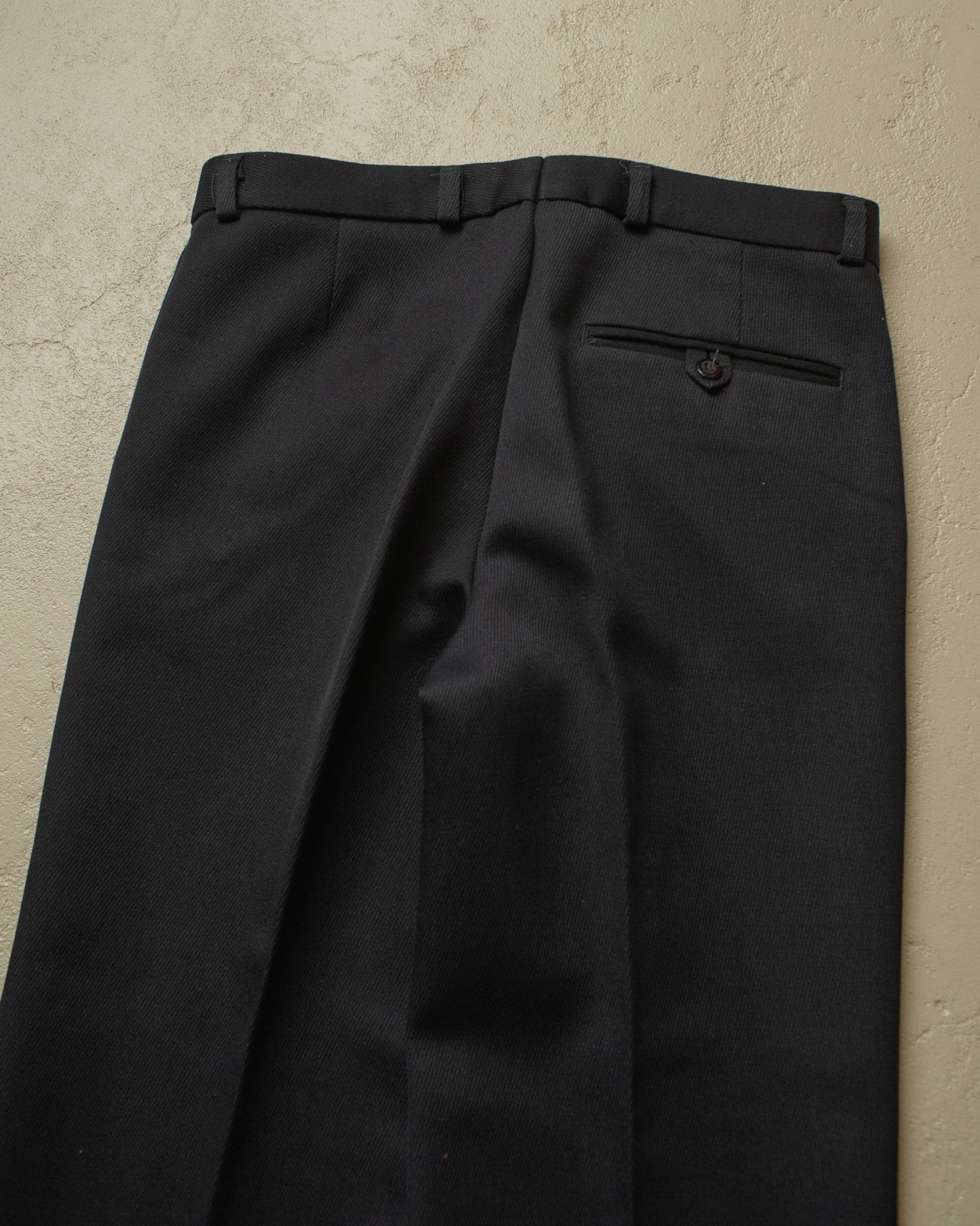 1960s Trevira Wide Leg Suit Pants black - W32,5 L28