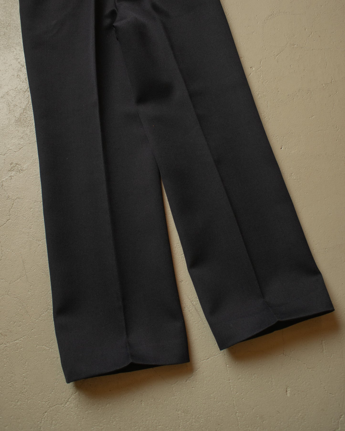1960s Trevira Wide Leg Suit Pants black - W32,5 L28