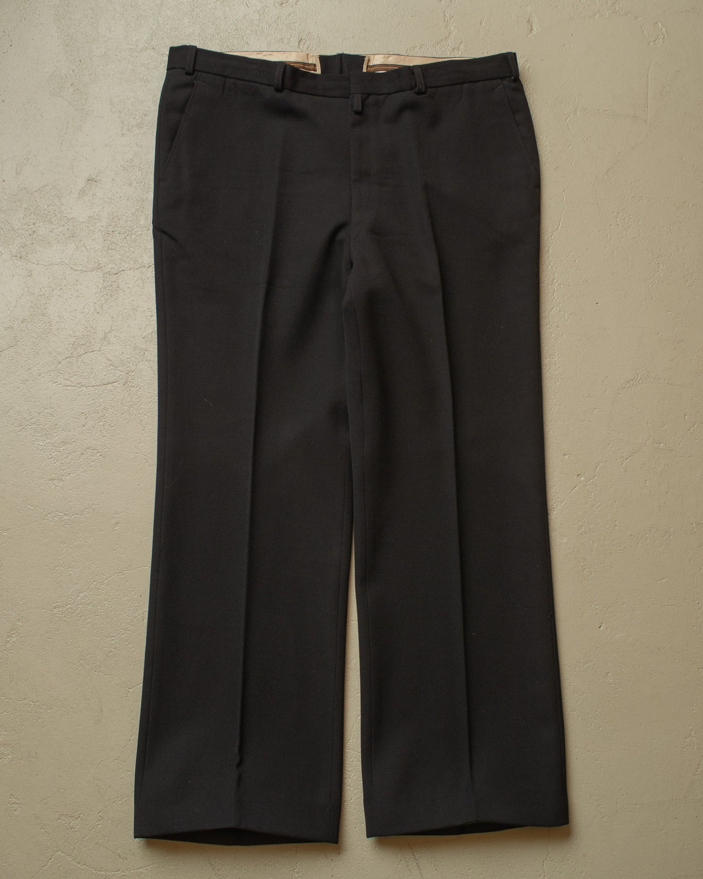 1960s/70s Flared Suit Pants black - W37 L28