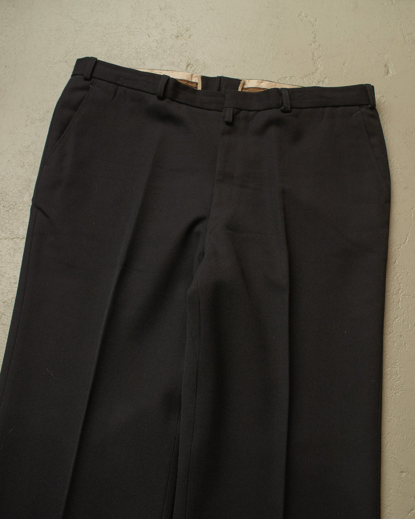 1960s/70s Flared Suit Pants black - W37 L28