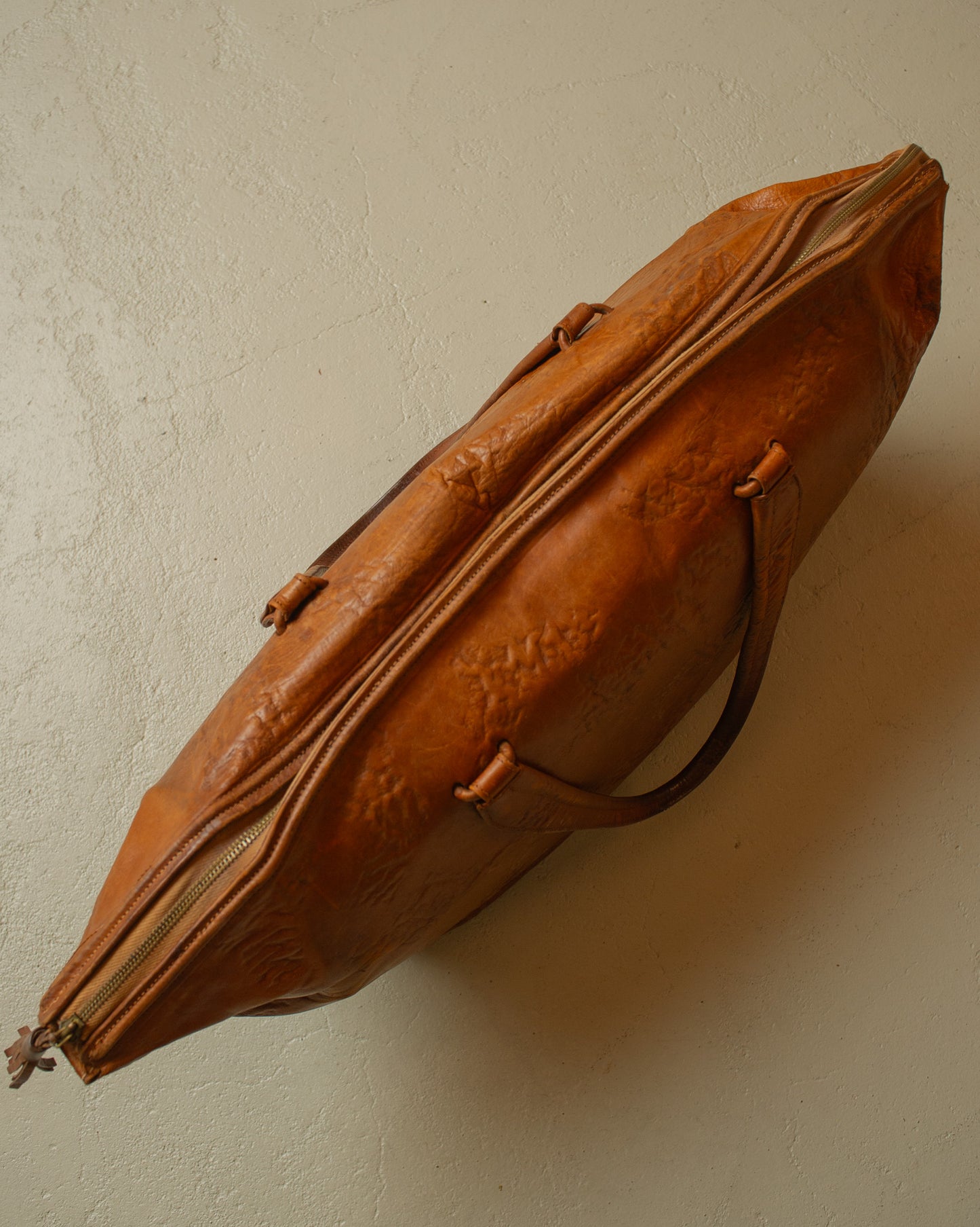 1950s Leather Shopper brown