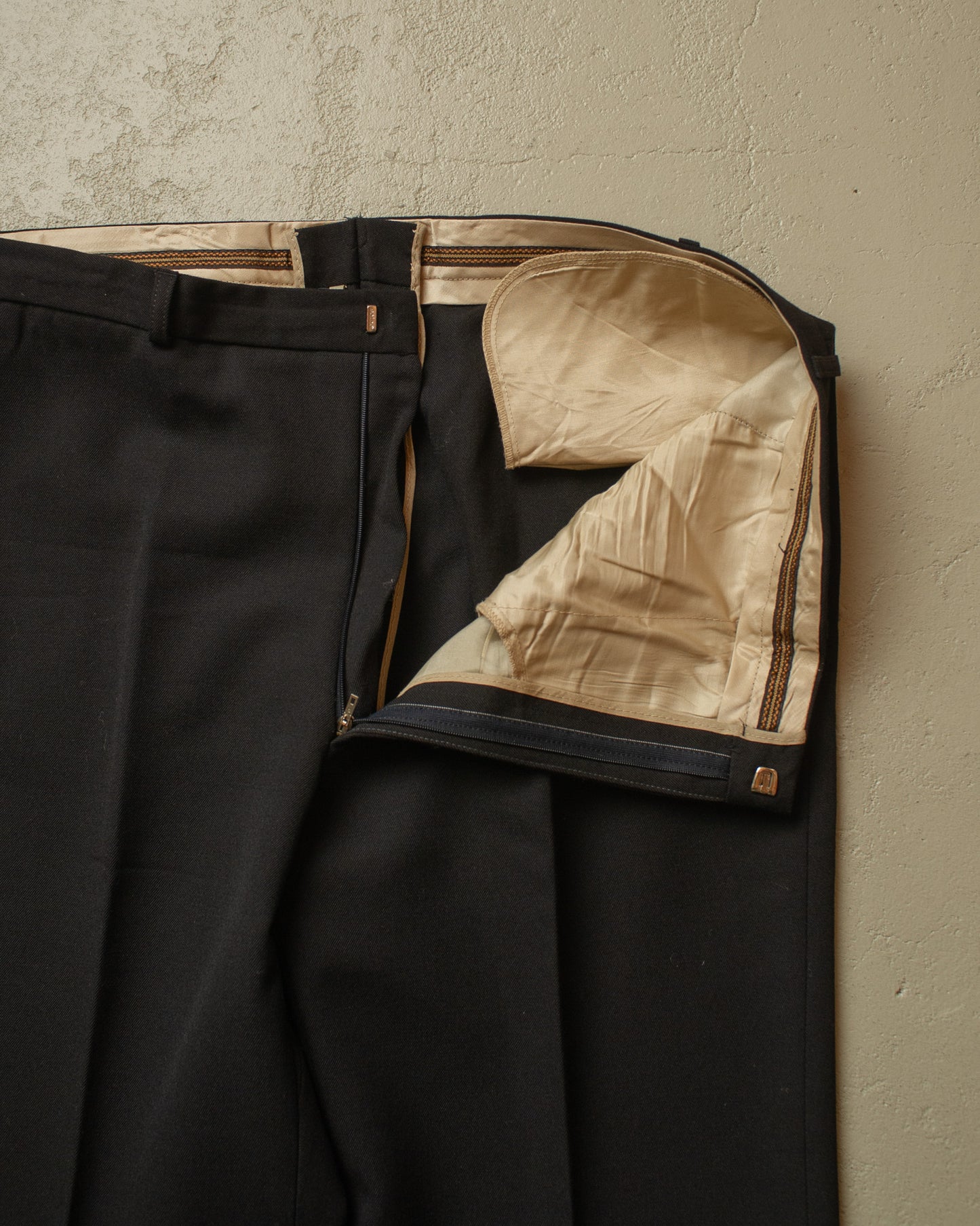 1960s/70s Flared Suit Pants black - W37 L28