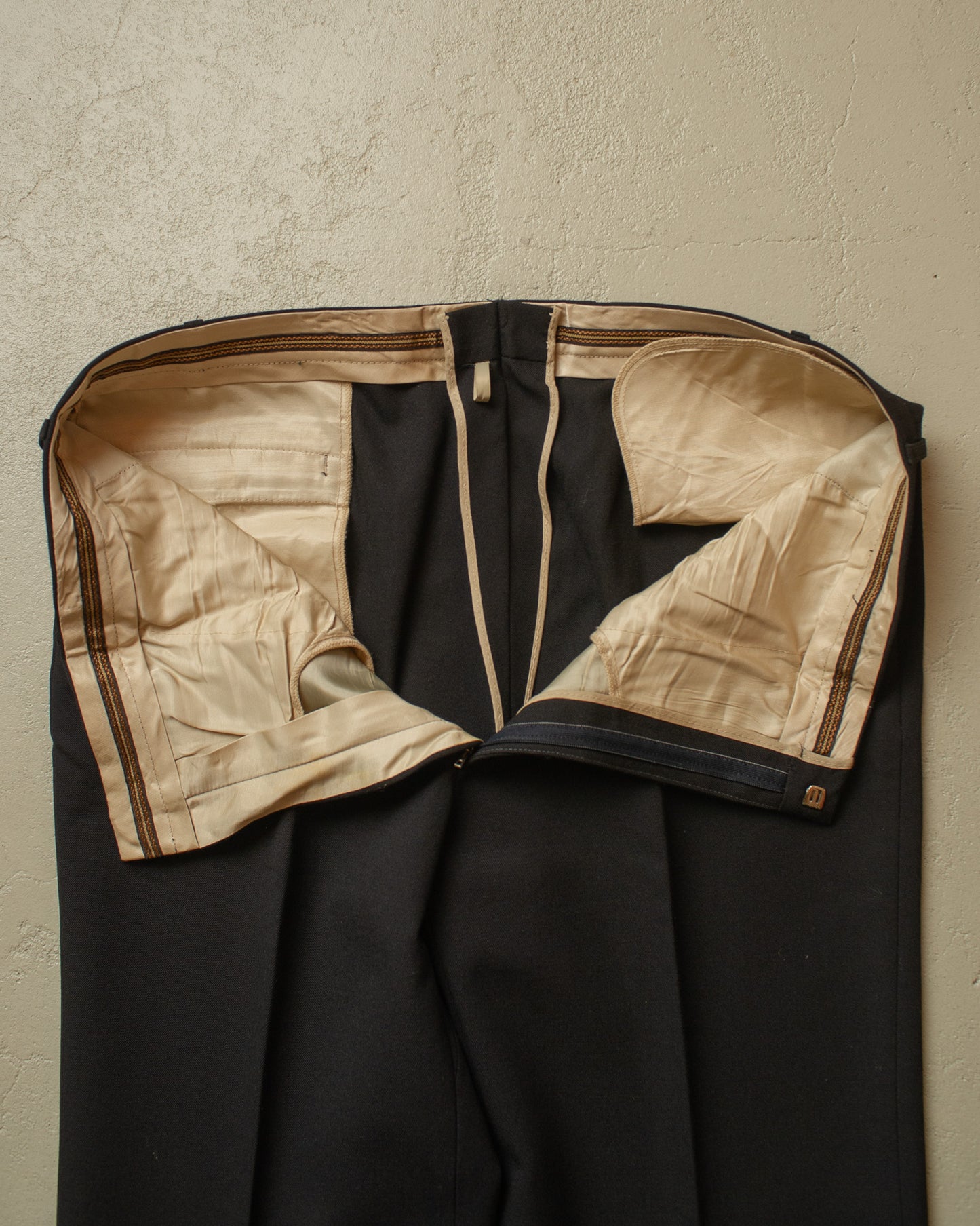 1960s/70s Flared Suit Pants black - W37 L28