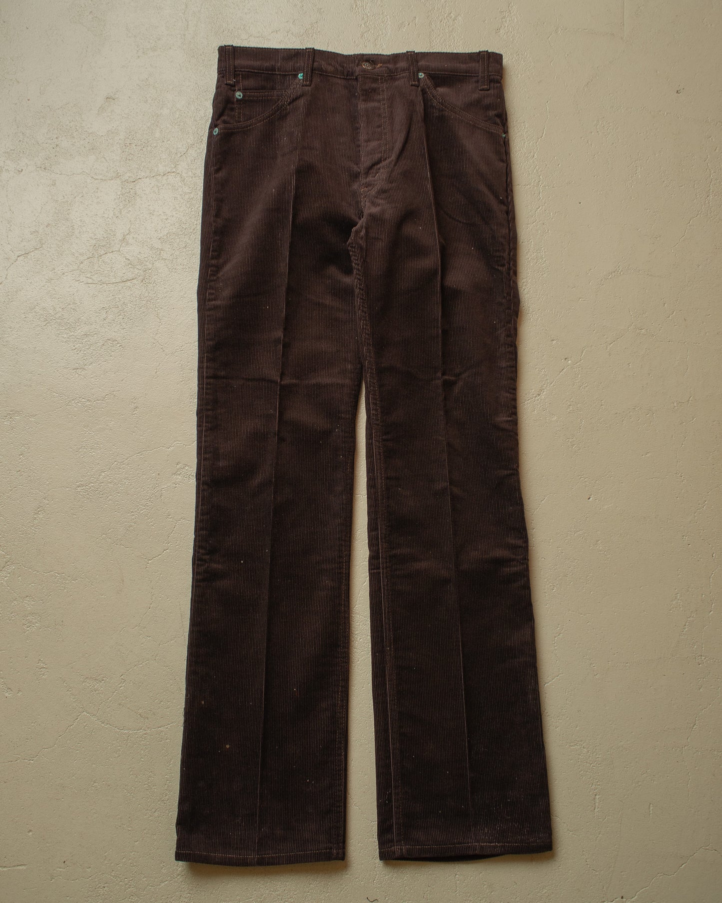 1980s Deadstock Levis 630 Supercord Pants brown - W32,5 L33