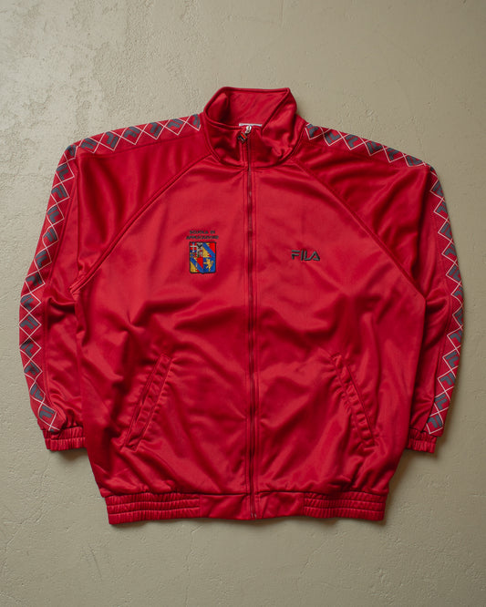 1990s Fila Scuola di Applicazione Track Jacket - XL/XXL