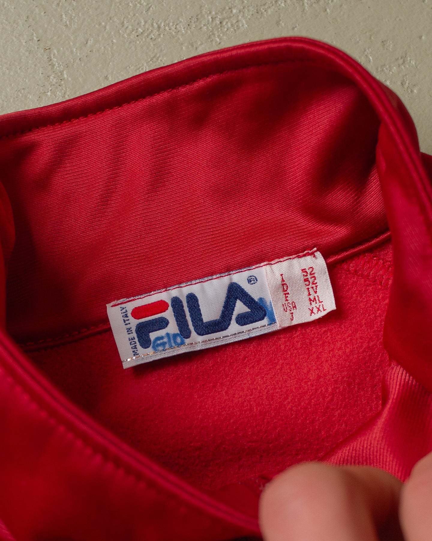 1990s Fila Scuola di Applicazione Track Jacket - XL/XXL