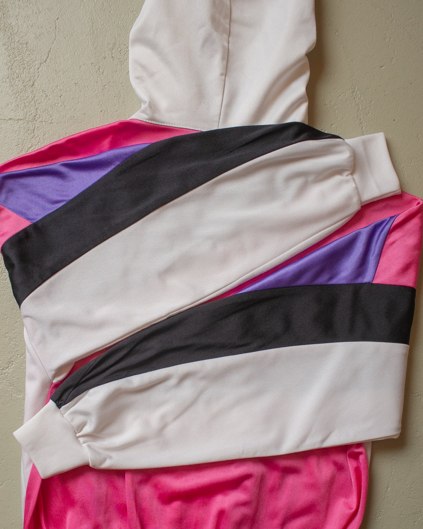 1980s Asics Hooded Colorblock Track Jacket multi - S