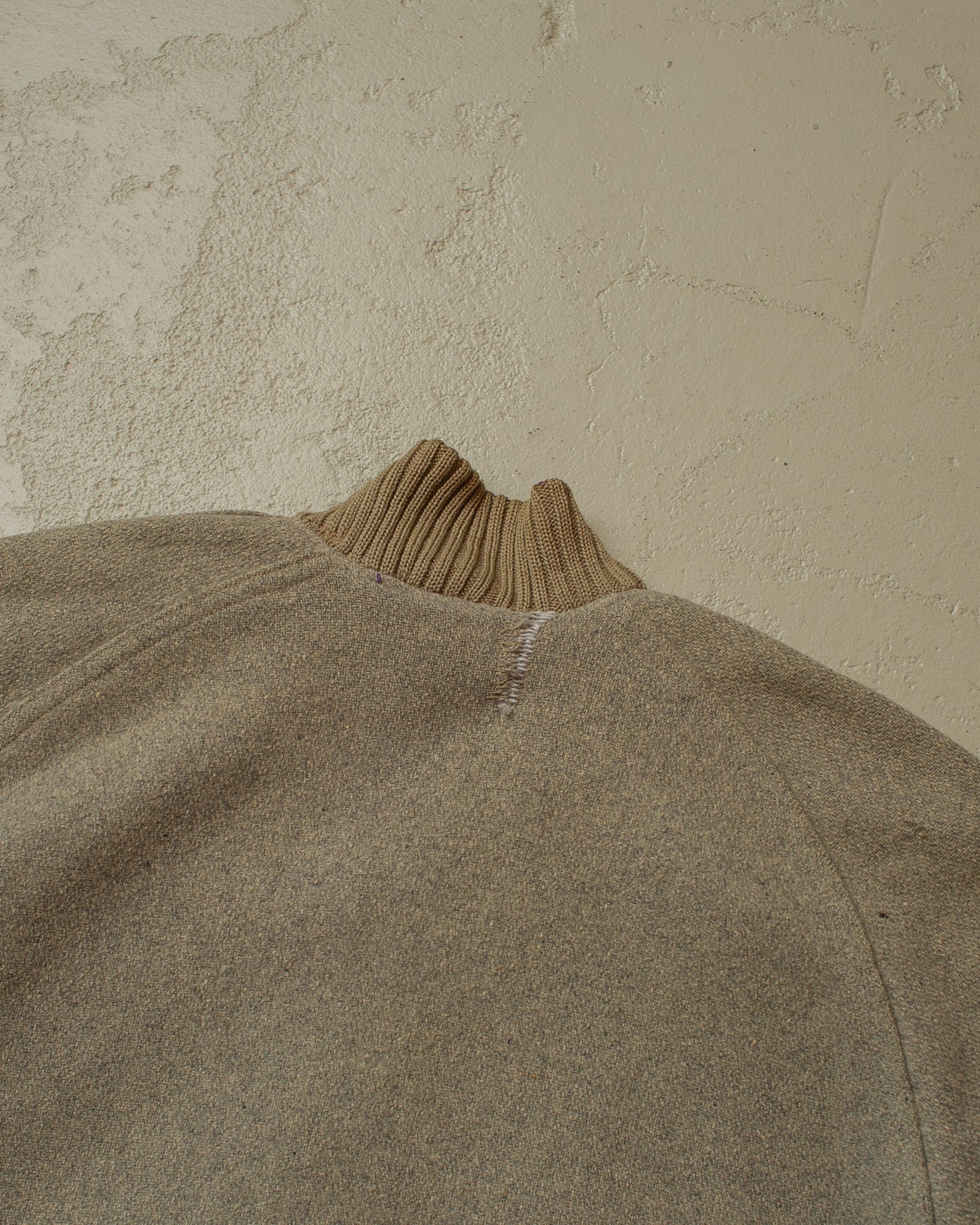 1950s Reversible Satin/Wool Varsity Jacket purple - L