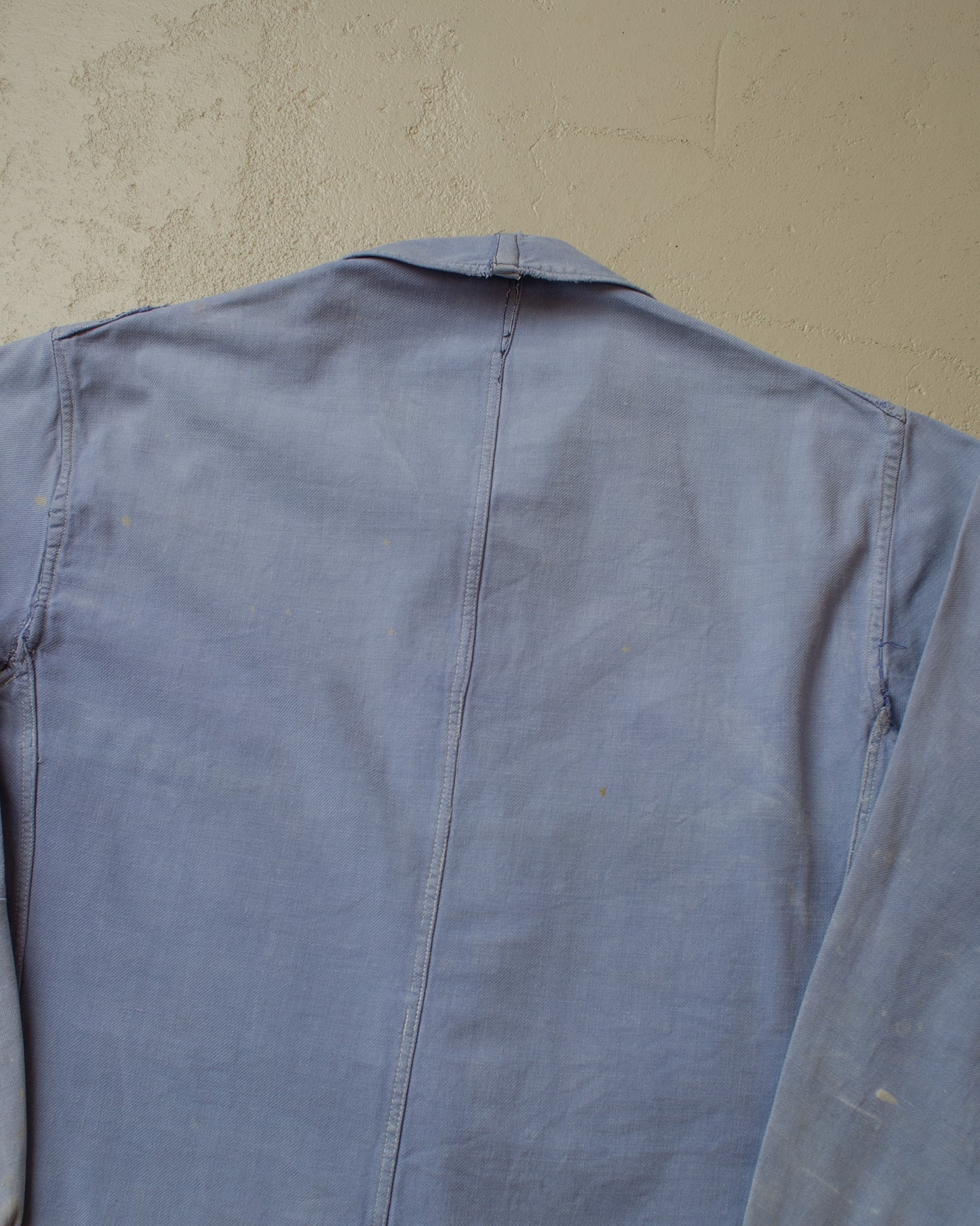 1950s Faded French Workwear Jacket blue - XL